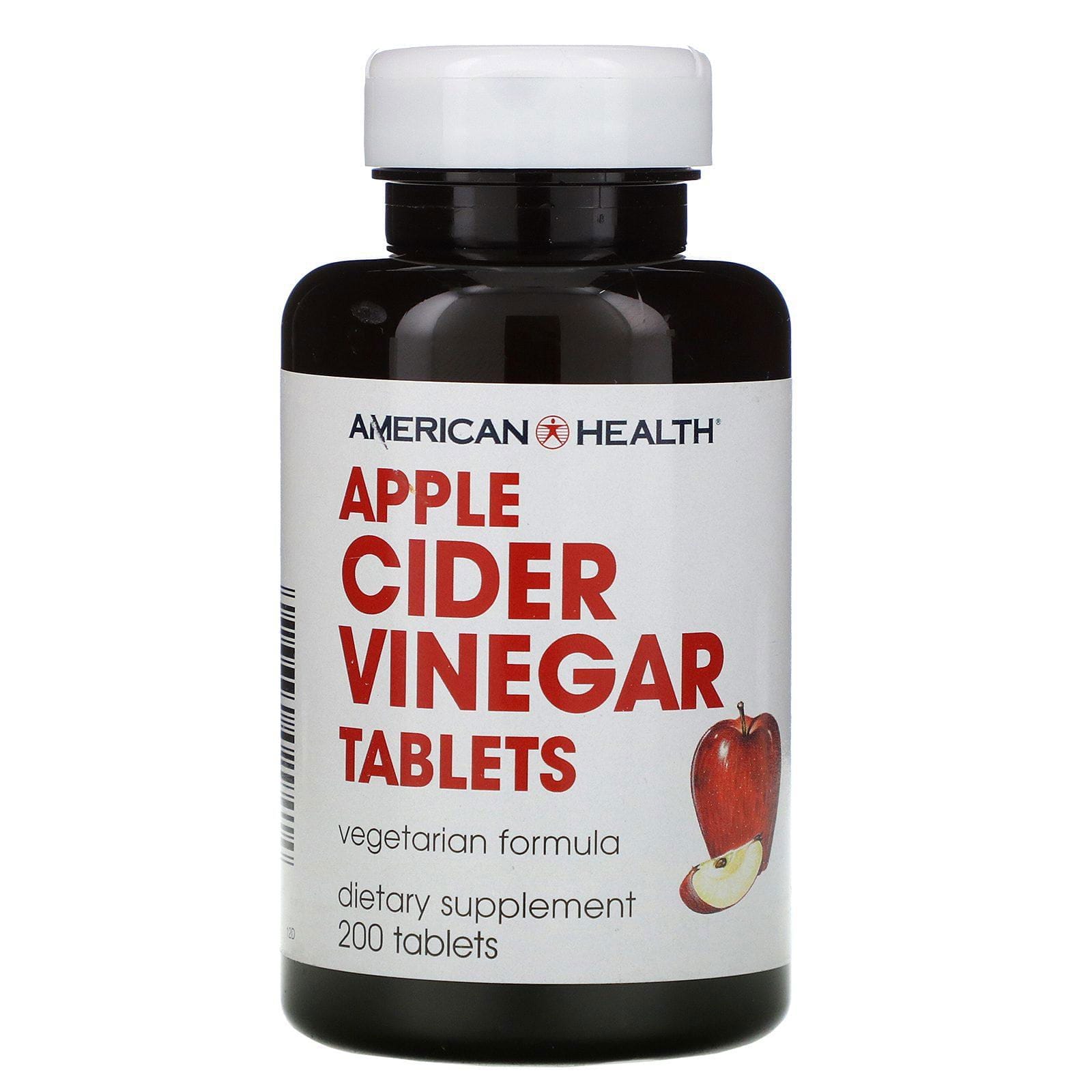 American Health, Tabletas de Vinagre de Sidra de Manzana, 200 Tabletas