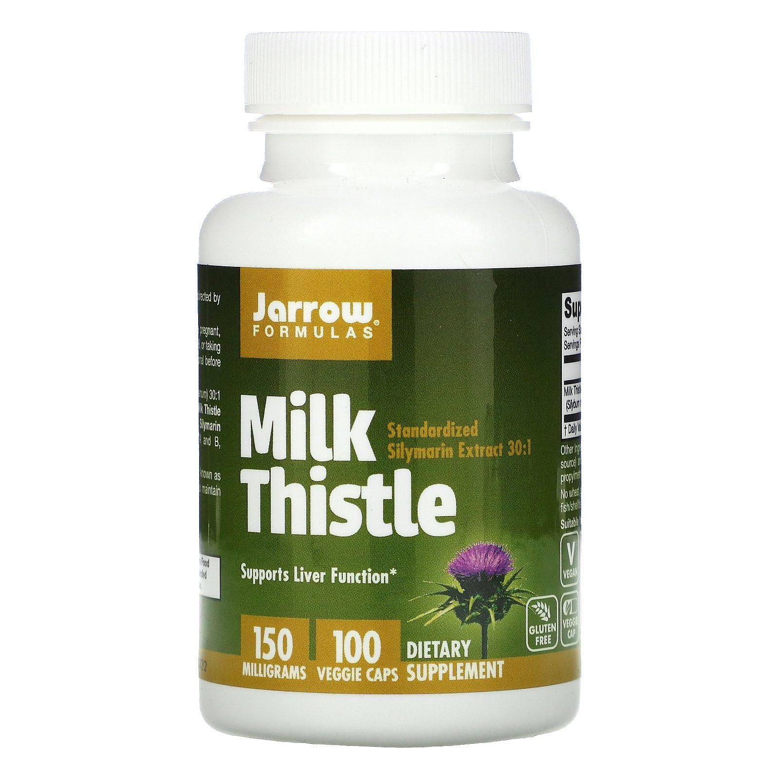 Jarrow Formulas, Cardo Mariano, 150 mg, 100 Cápsulas Veganas