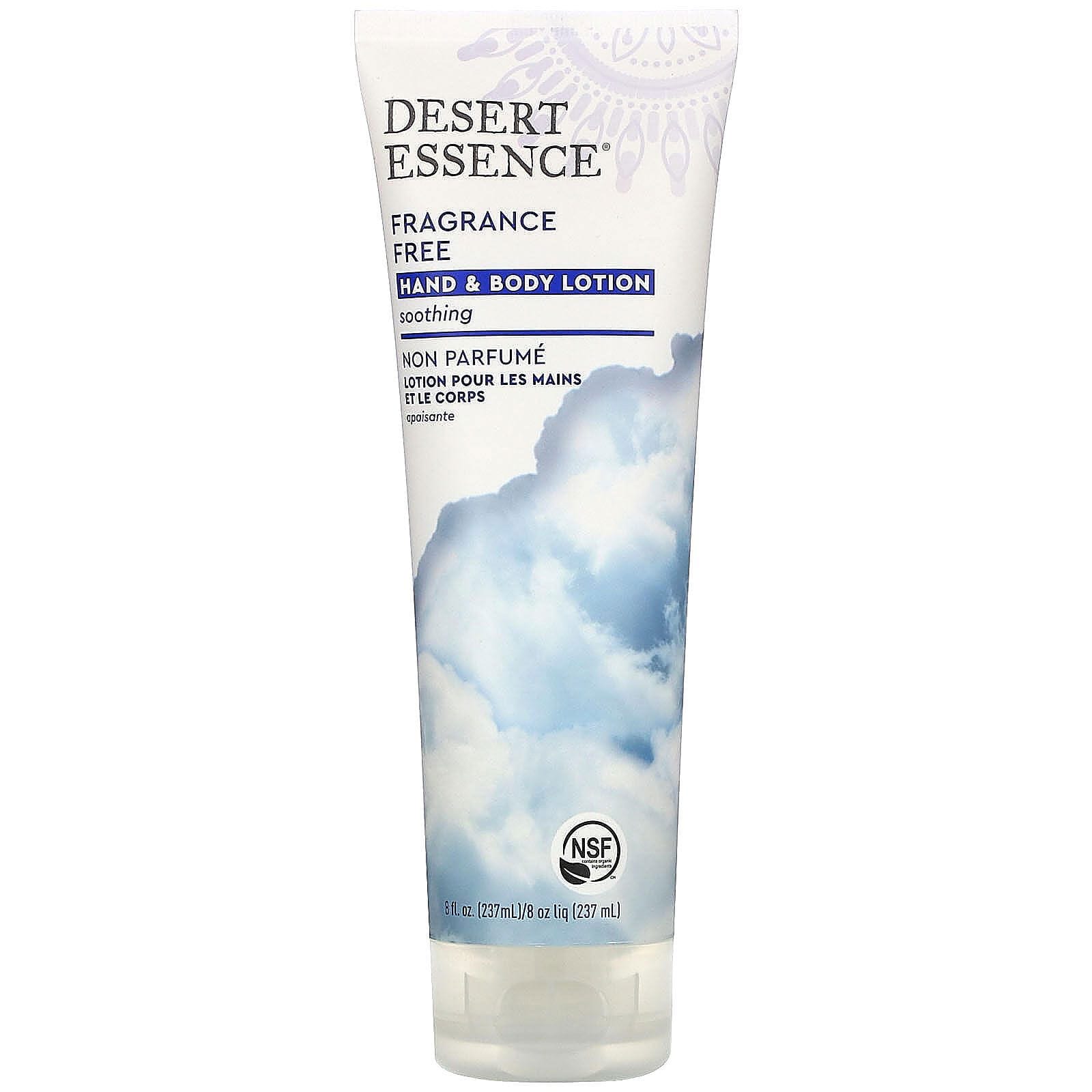 Desert Essence, Organics, Loción corporal y para manos sin fragancia, 8 fl oz (237 ml)