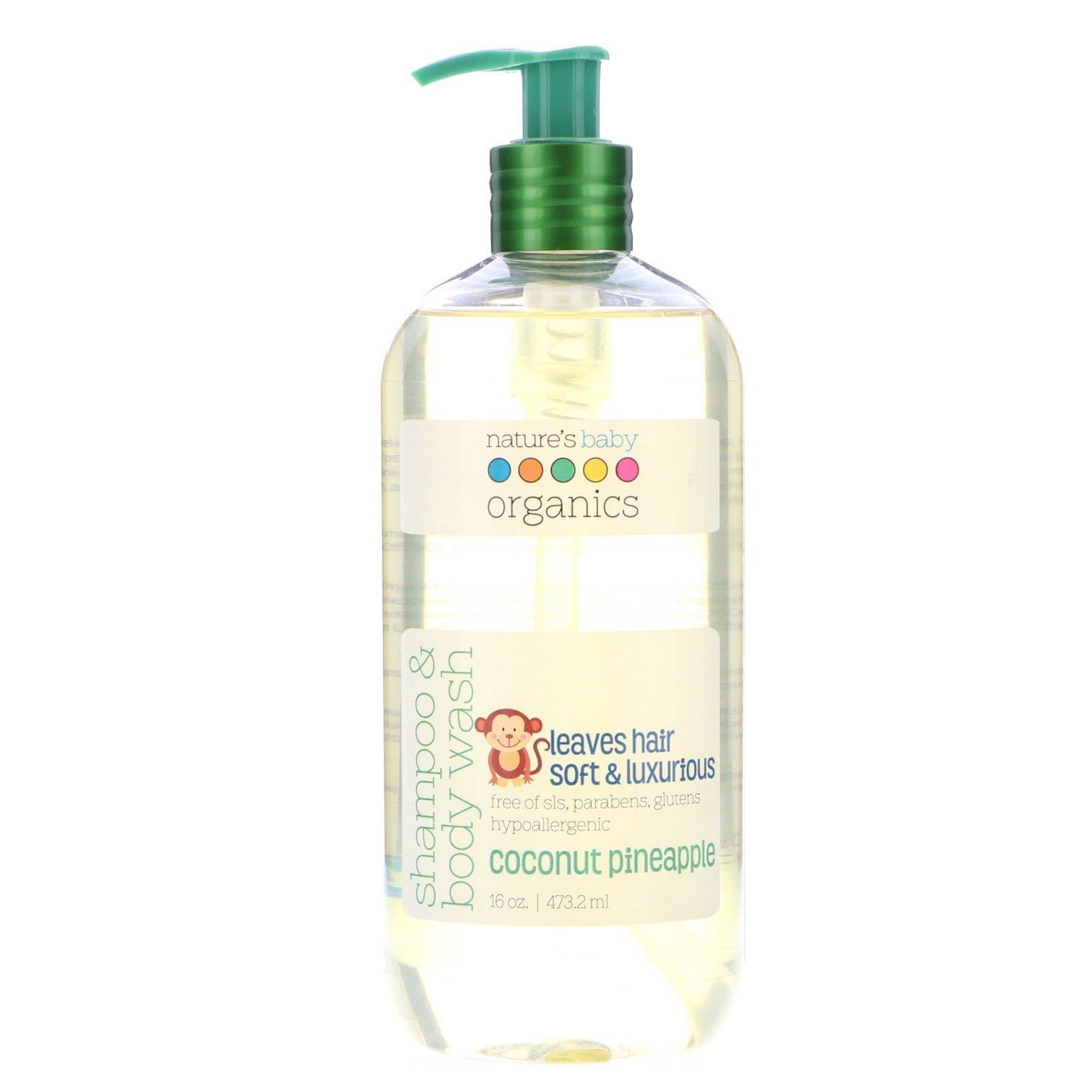 Nature's Baby Organics, Gel de baño con shampoo, De coco y ananá, (473.2 ml)