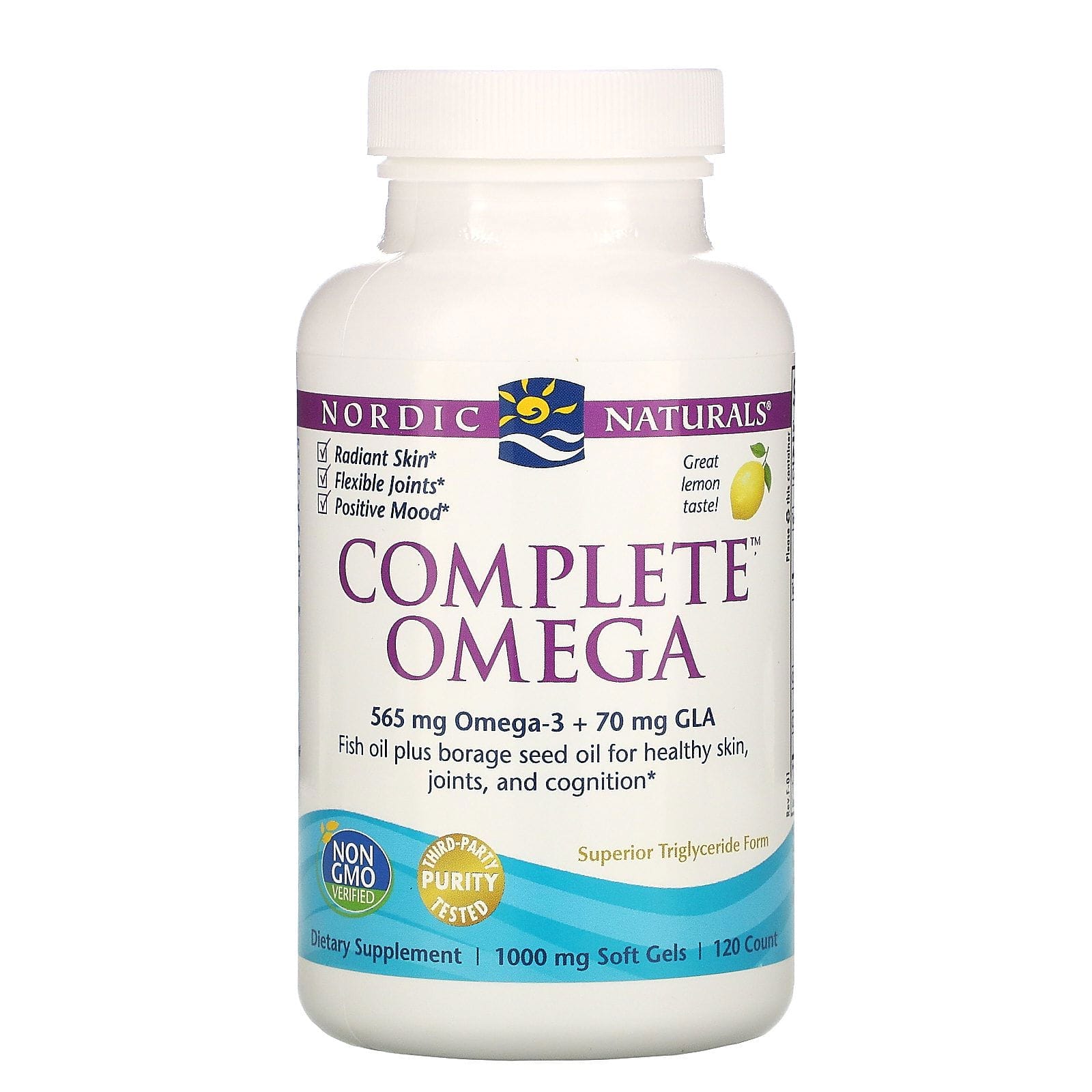 Nordic Naturals, Omega Completo, Limón, 1000 mg, 120 perlas