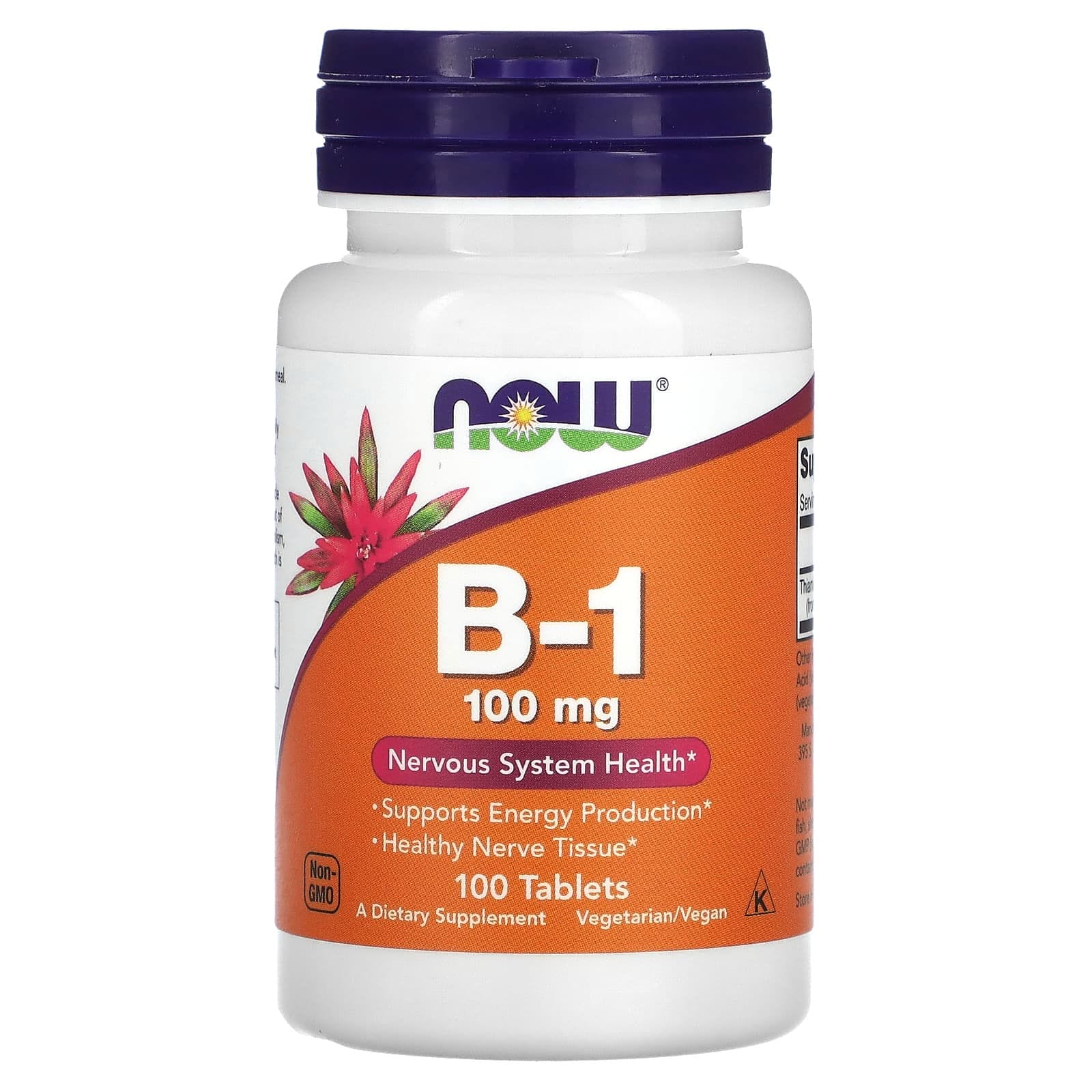 NOW Foods, B-1, 100 mg, 100 Comprimidos