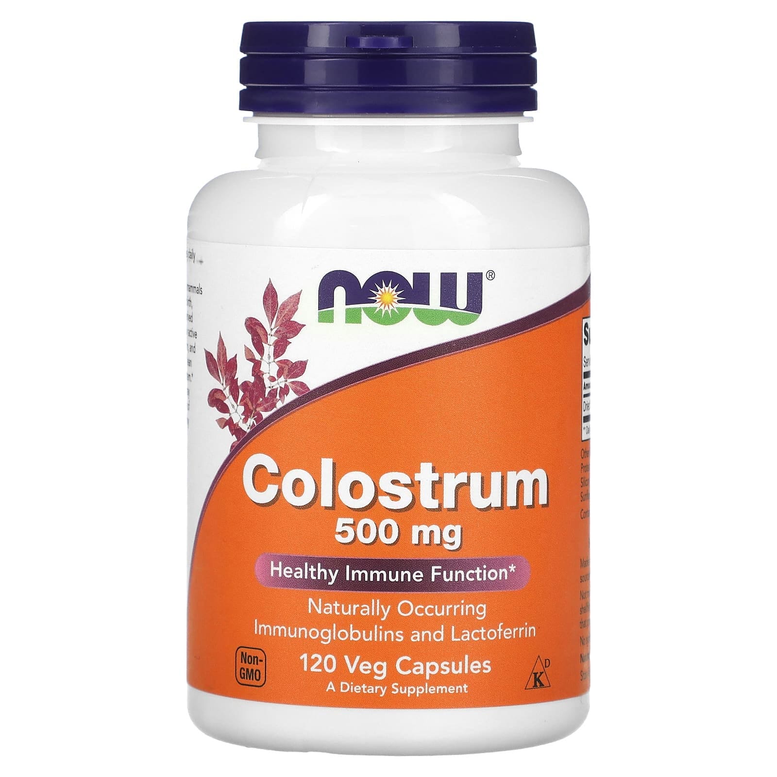 NOW Foods, Calostro, 500 mg, 120 cápsulas vegetales