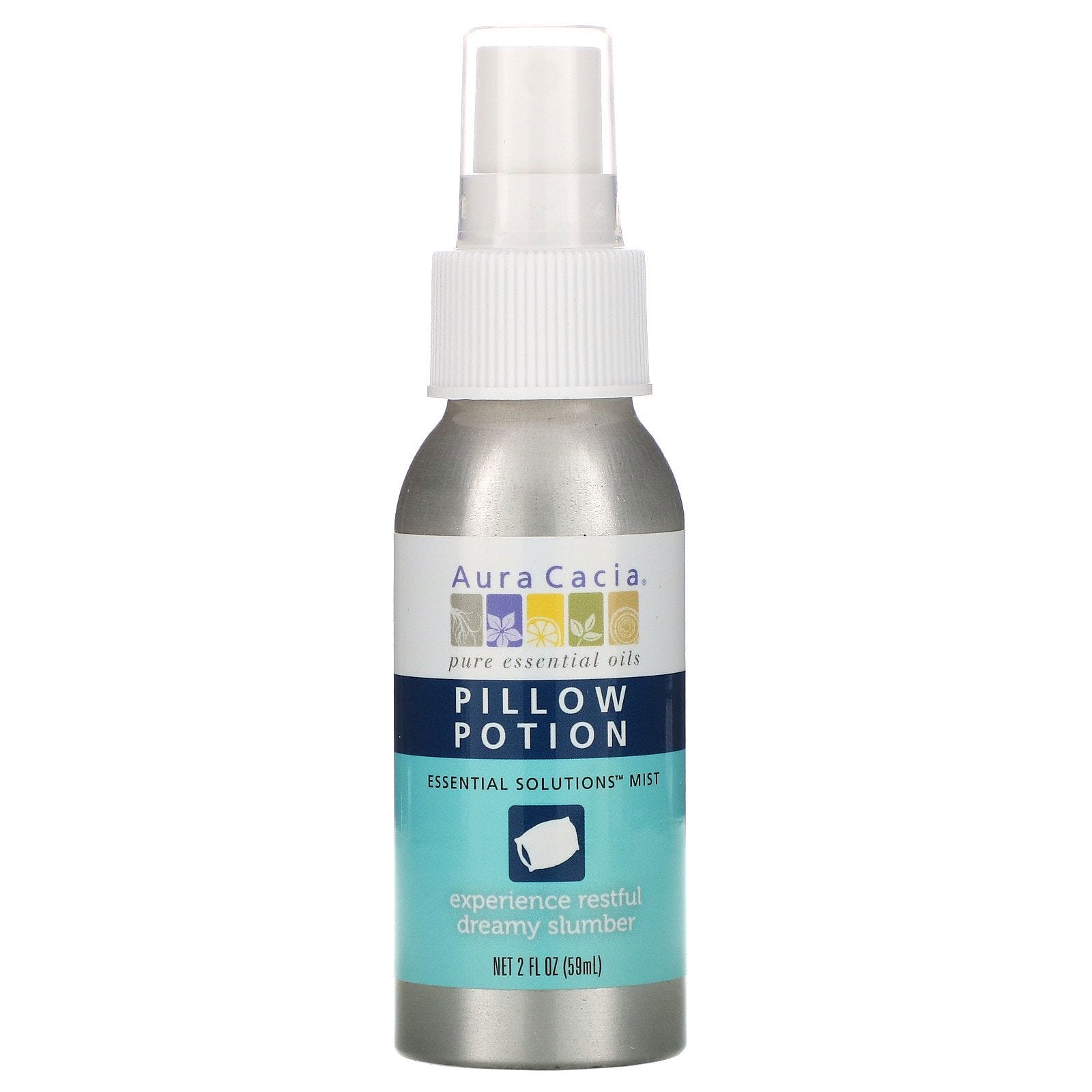 Aura Cacia, Rocío, poción para la almohada de Soluciones esenciales, 2 oz fluidas (59 ml)