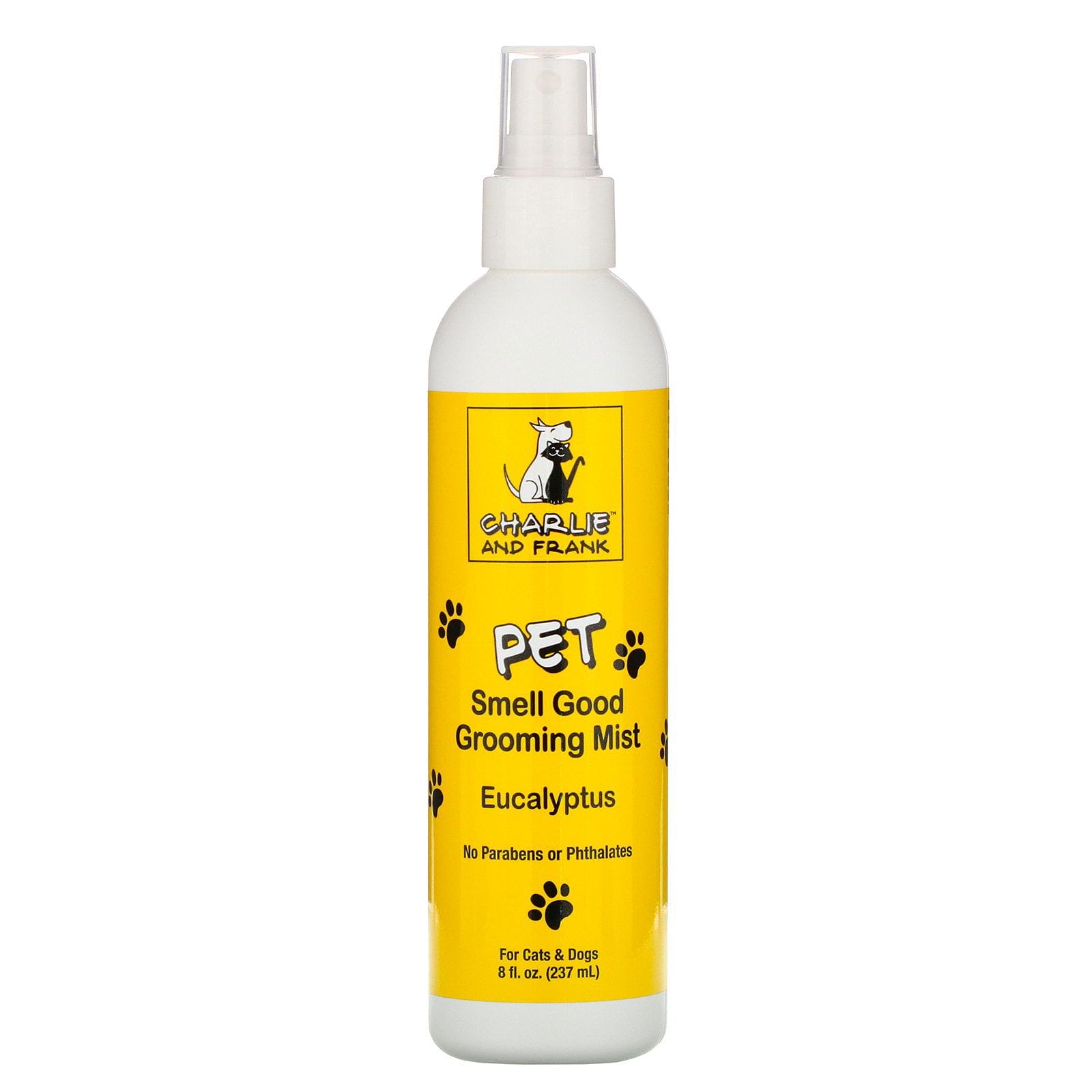 Charlie & Frank, Espray de aseo para mascotas, Eucalipto, 237 ml (8 oz. líq.)