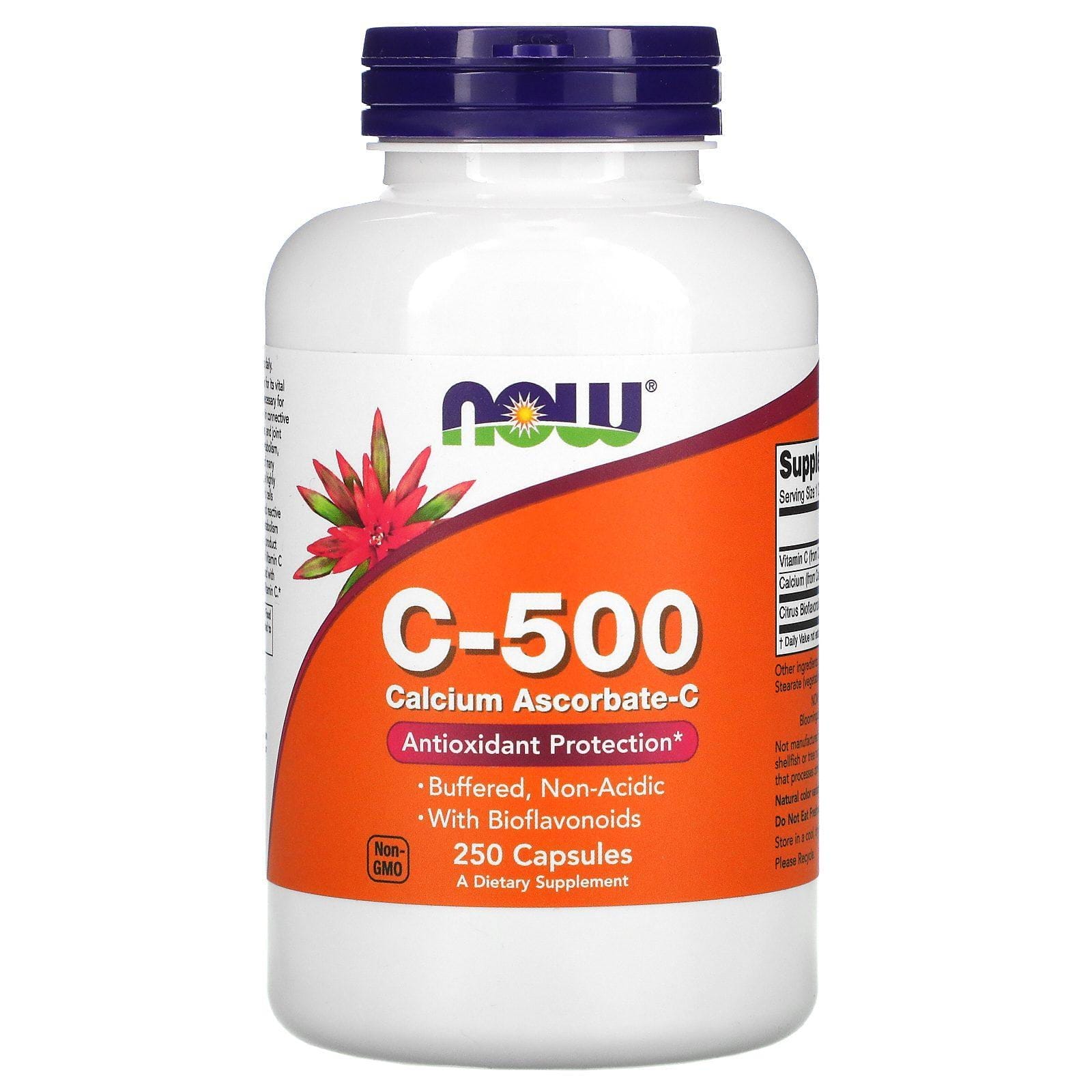 Now Foods, C-500, Ascorbato de calcio-C, 250 cápsulas