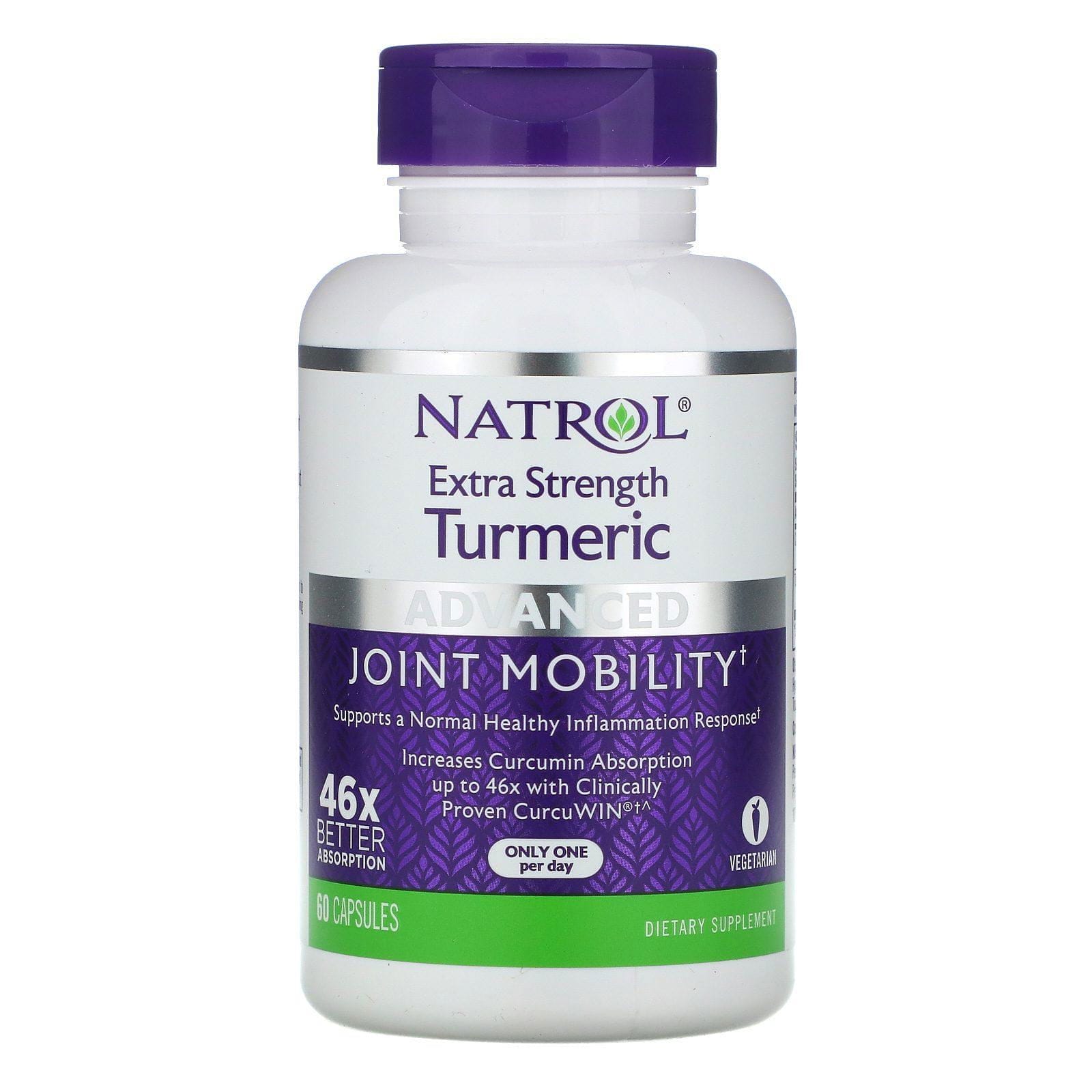 Natrol, Cúrcuma extrafuerte, avanzada, 60 cápsulas