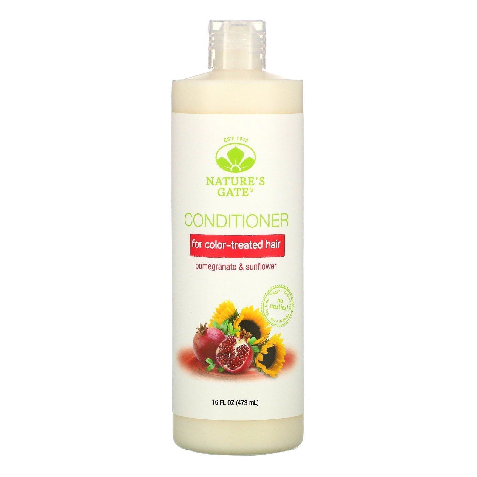 Nature's Gate, Acondicionador con granada y girasol para cabello teñido, 473 ml (16 oz. líq.)