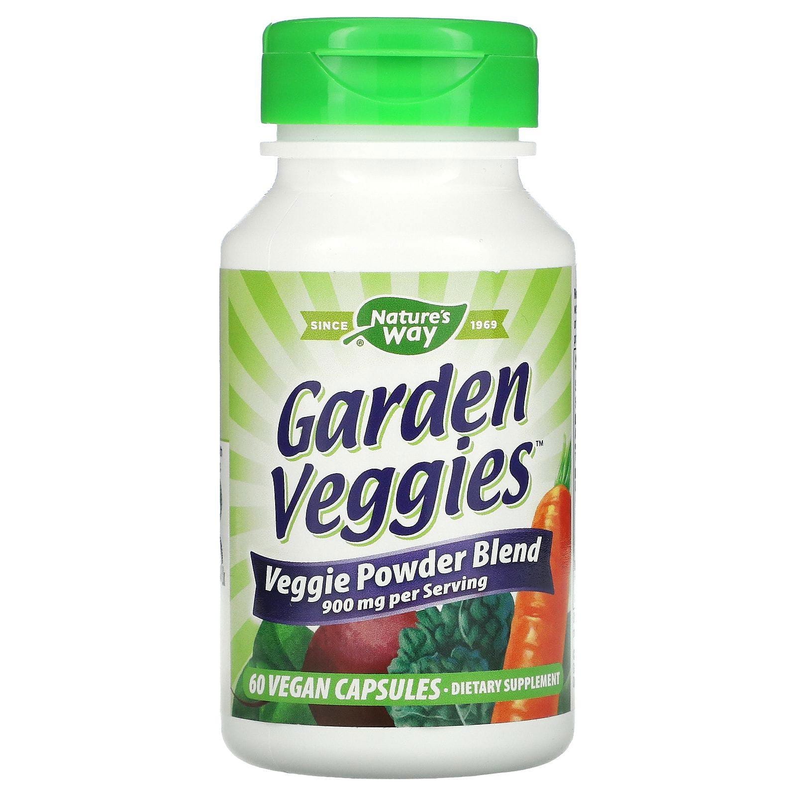 Nature's Way, Garden Veggies, 60 cápsulas vegetales
