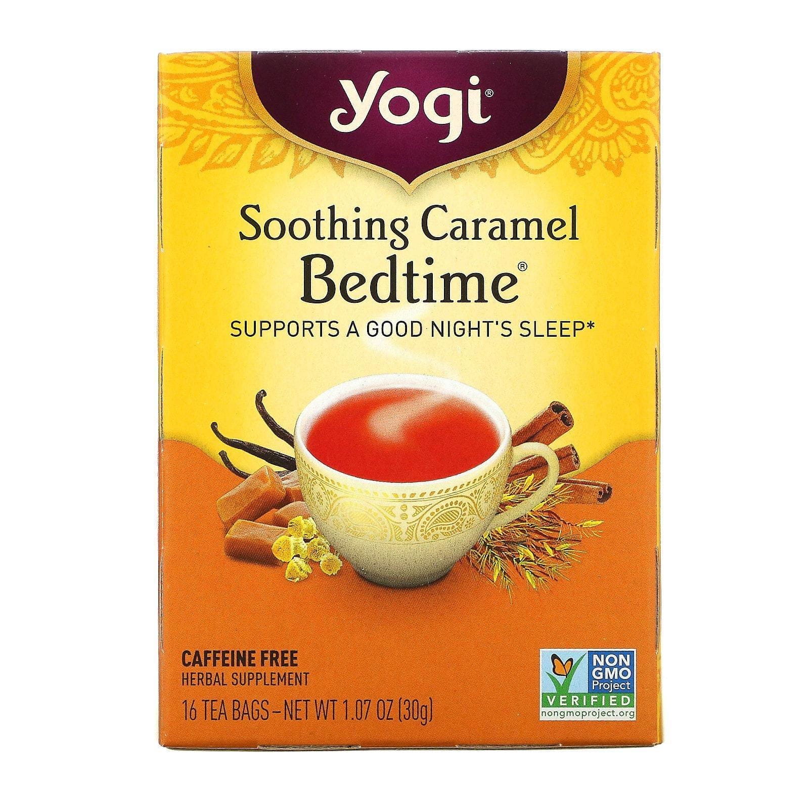 Yogi Tea, Soothing Caramel Bedtime, Sin Cafeína, 16 Bolsitas de Té, 1,07 oz (30g)