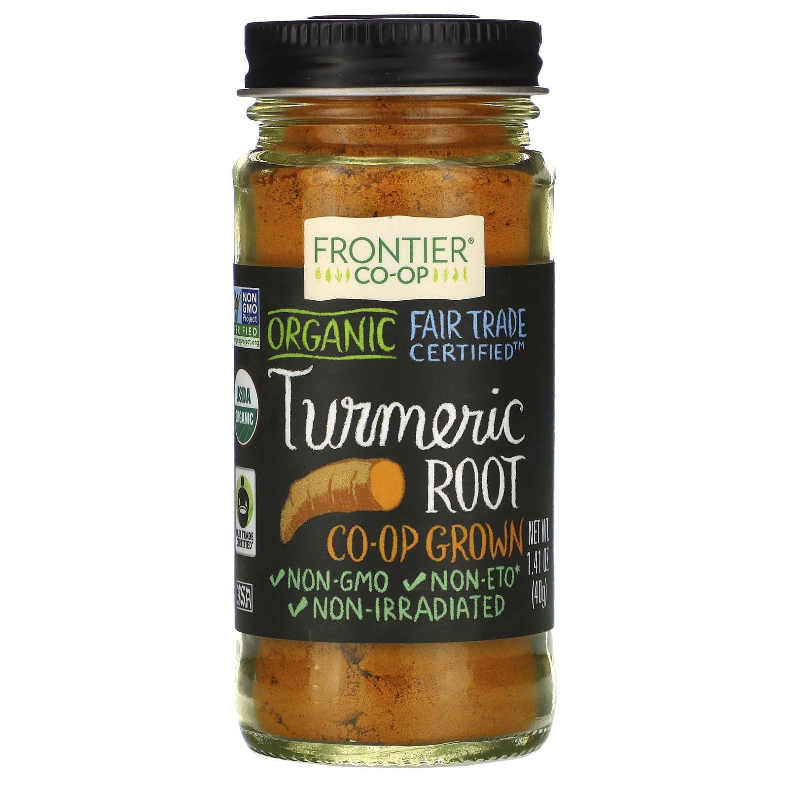 Frontier Natural Products, Raíz de la cúrcuma orgánica, 1.41 oz (40 g)