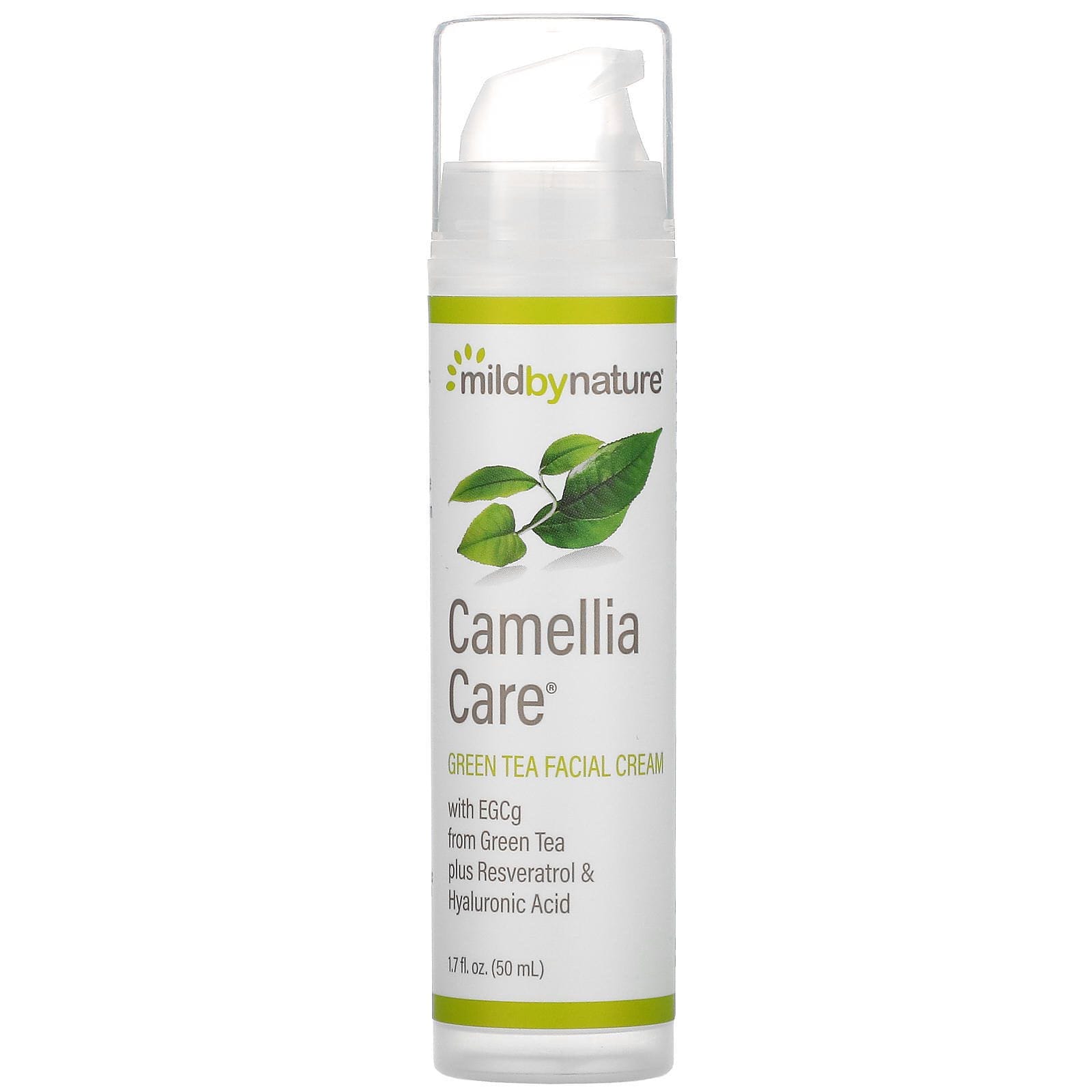 Mild By Nature, Camellia Care, Crema para la piel con té verde y EGCG, 50 ml (1,7 oz. líq.)