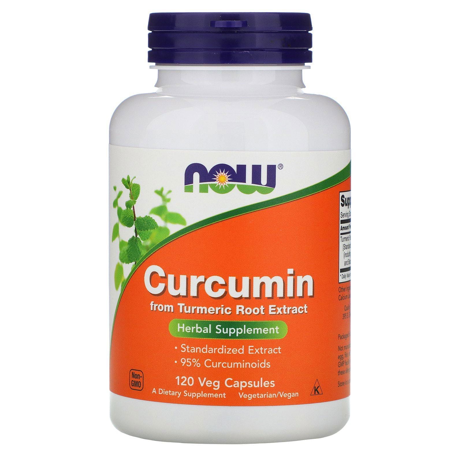 Now Foods, Curcumina, 120 cápsulas vegetales