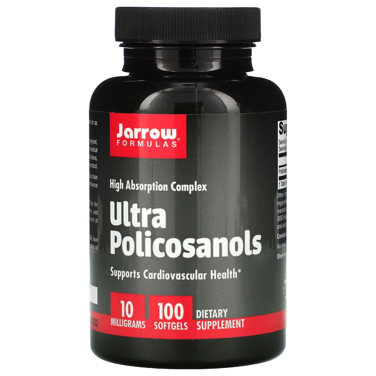 Jarrow Formulas, Ultra policosanoles, complejo de alta absorción, 10 mg, 100 cápsulas blandas