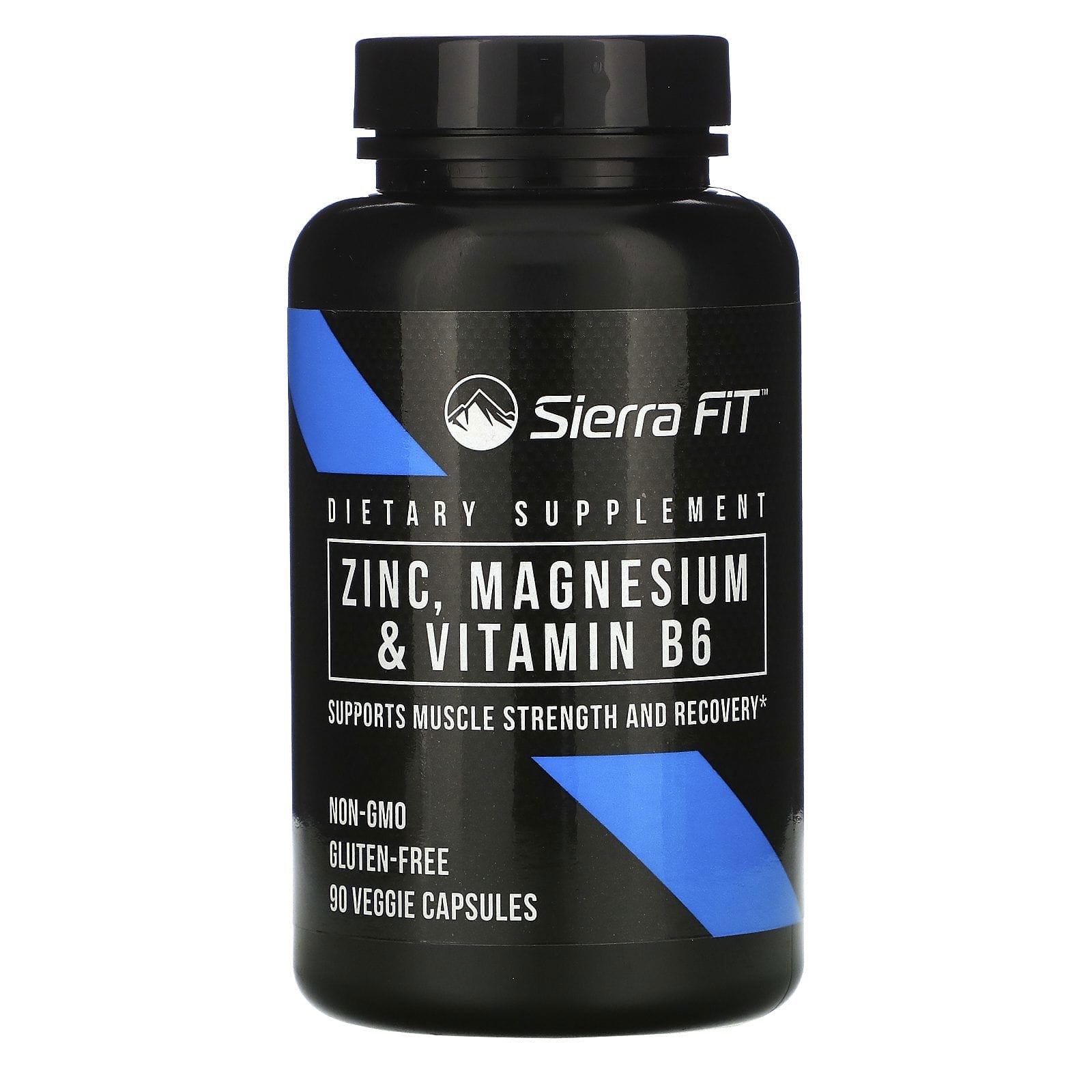 Sierra Fit, Zinc, magnesio y vitamina B6, 90 cápsulas vegetales
