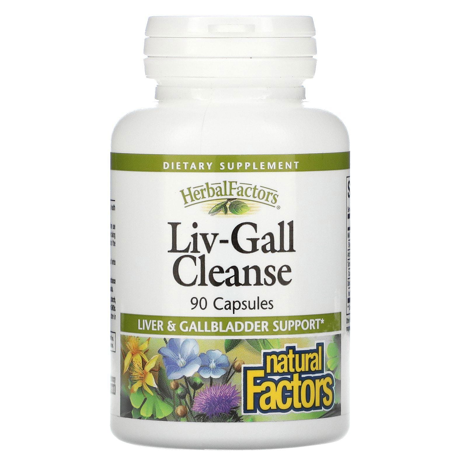 Natural Factors, Liv-Gall Cleanse, 90 cápsulas