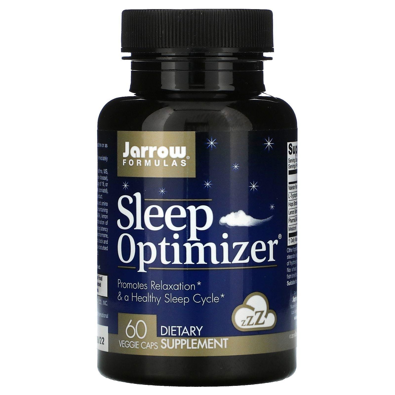 Jarrow Formulas, Sleep Optimizer, 60 cápsulas vegetales