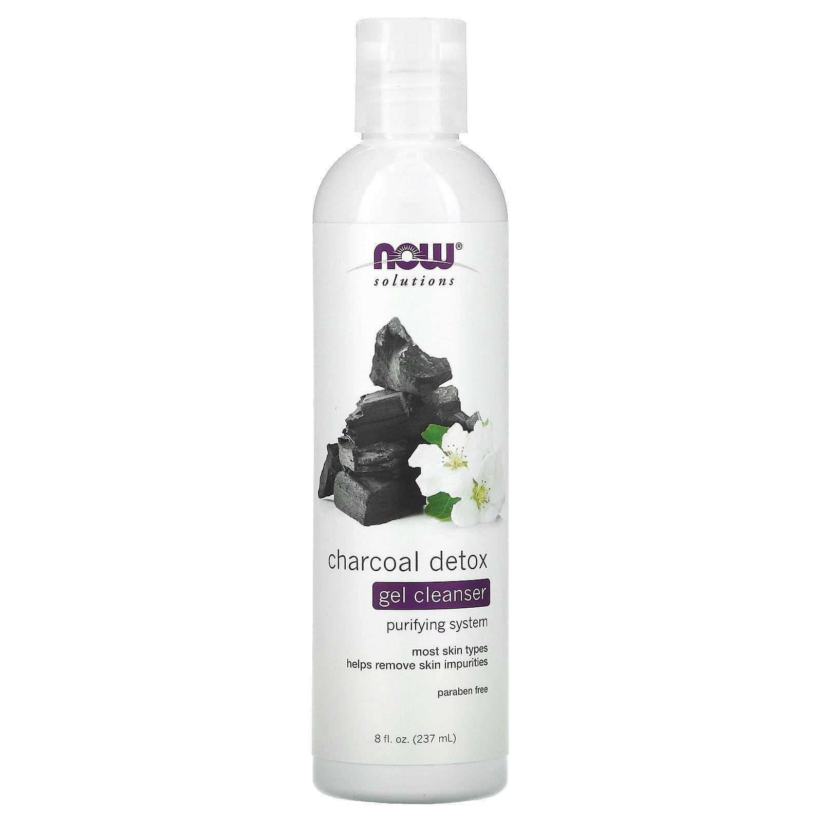 Now Foods, Soluciones, gel limpiador desintoxicante con carbón, 8 oz fl (237 ml)
