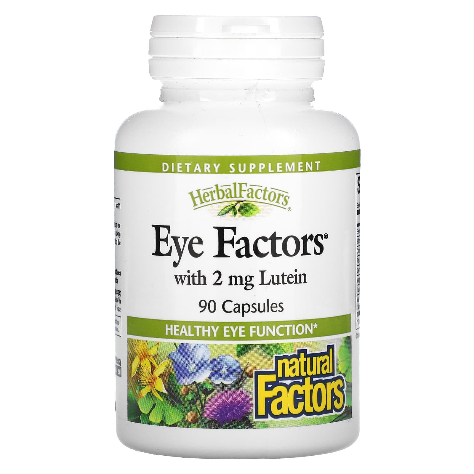 Natural Factors, Eye Factors con 2 mg de luteína, 90 cápsulas