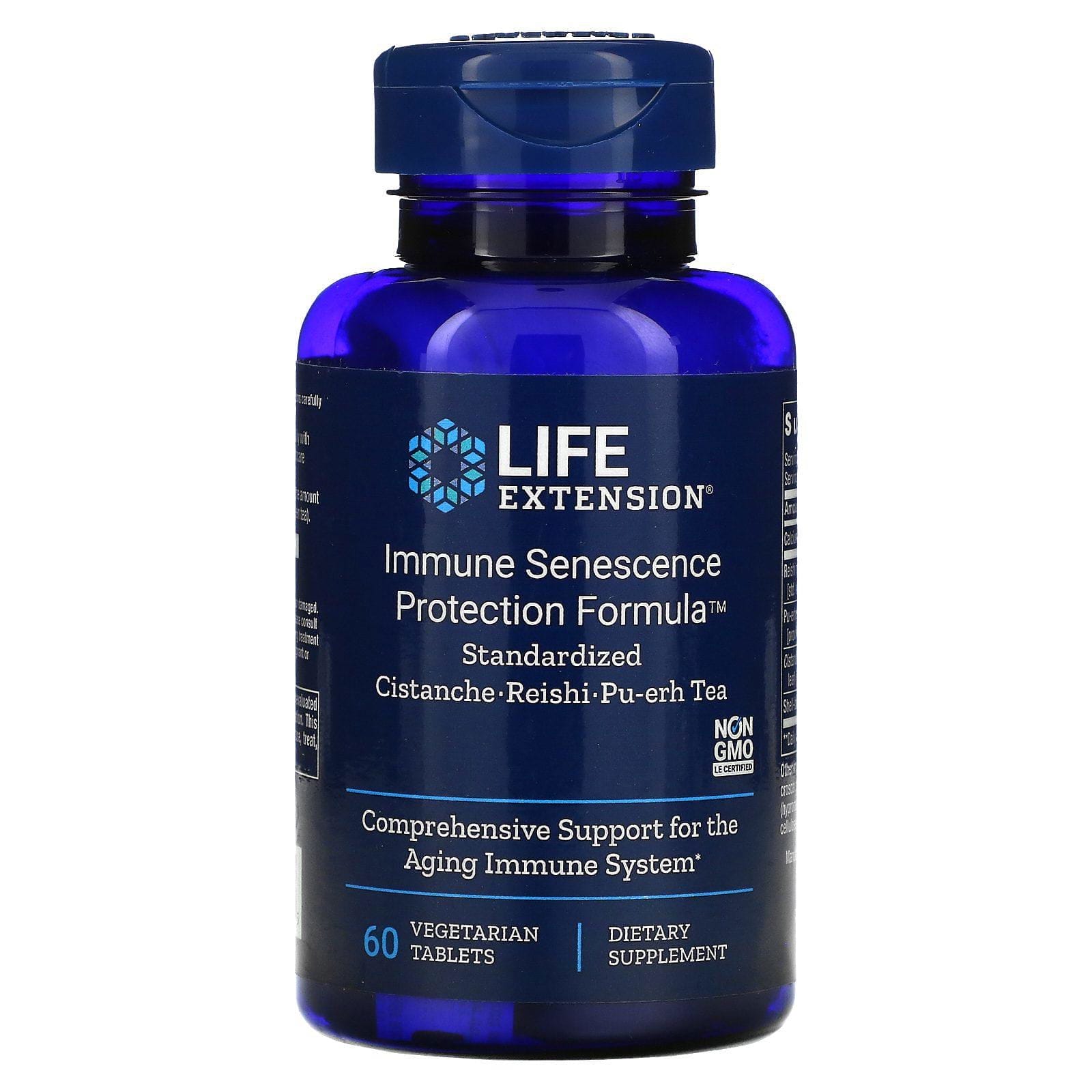 Life Extension, Fórmula de protección, inmunidad y senescencia, 60 tabletas vegetarianas