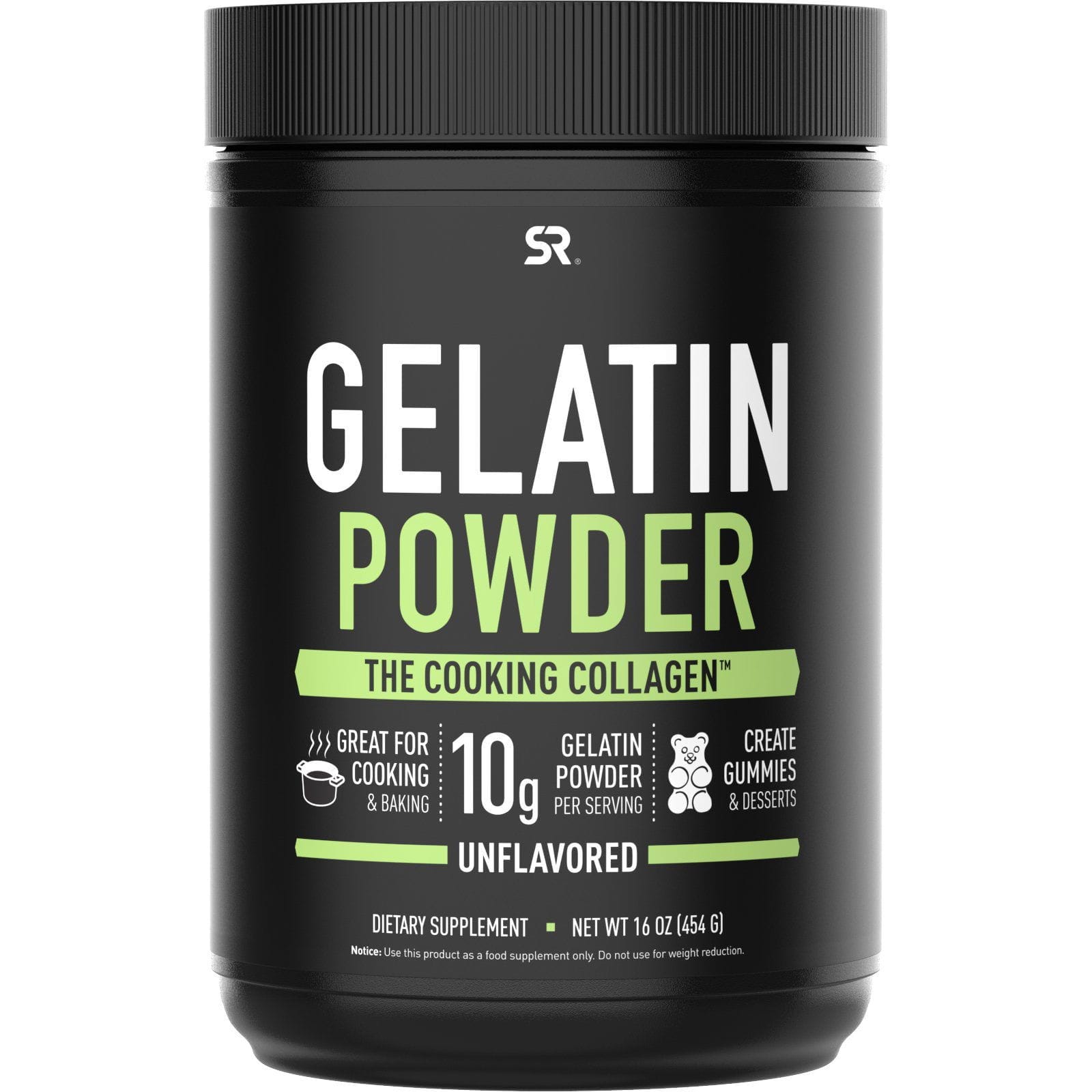 Sports Research, Gelatin Powder, Unflavored, 16 oz (454 g)