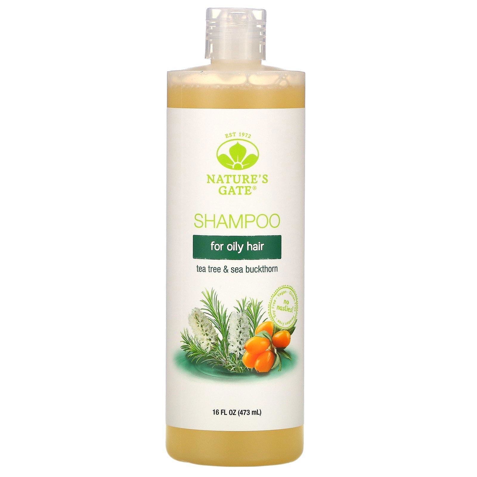 Nature's Gate, Champú con árbol del té y espino amarillo para cabello graso, 473 ml (16 oz. líq.)