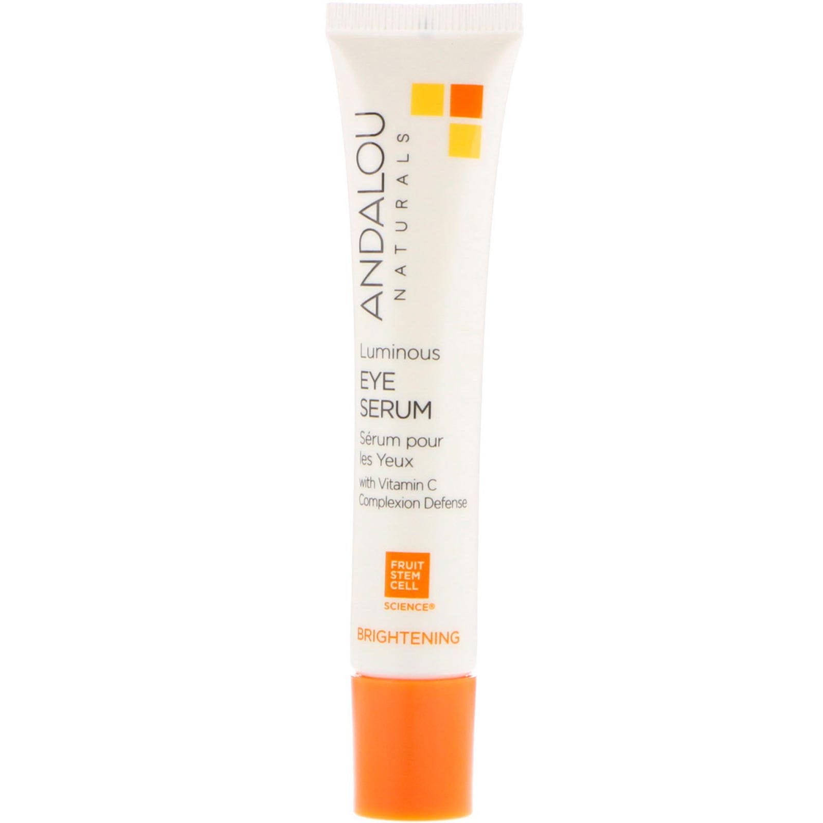 Andalou Naturals, Sérum luminoso para ojos, .6 fl oz (18 ml)