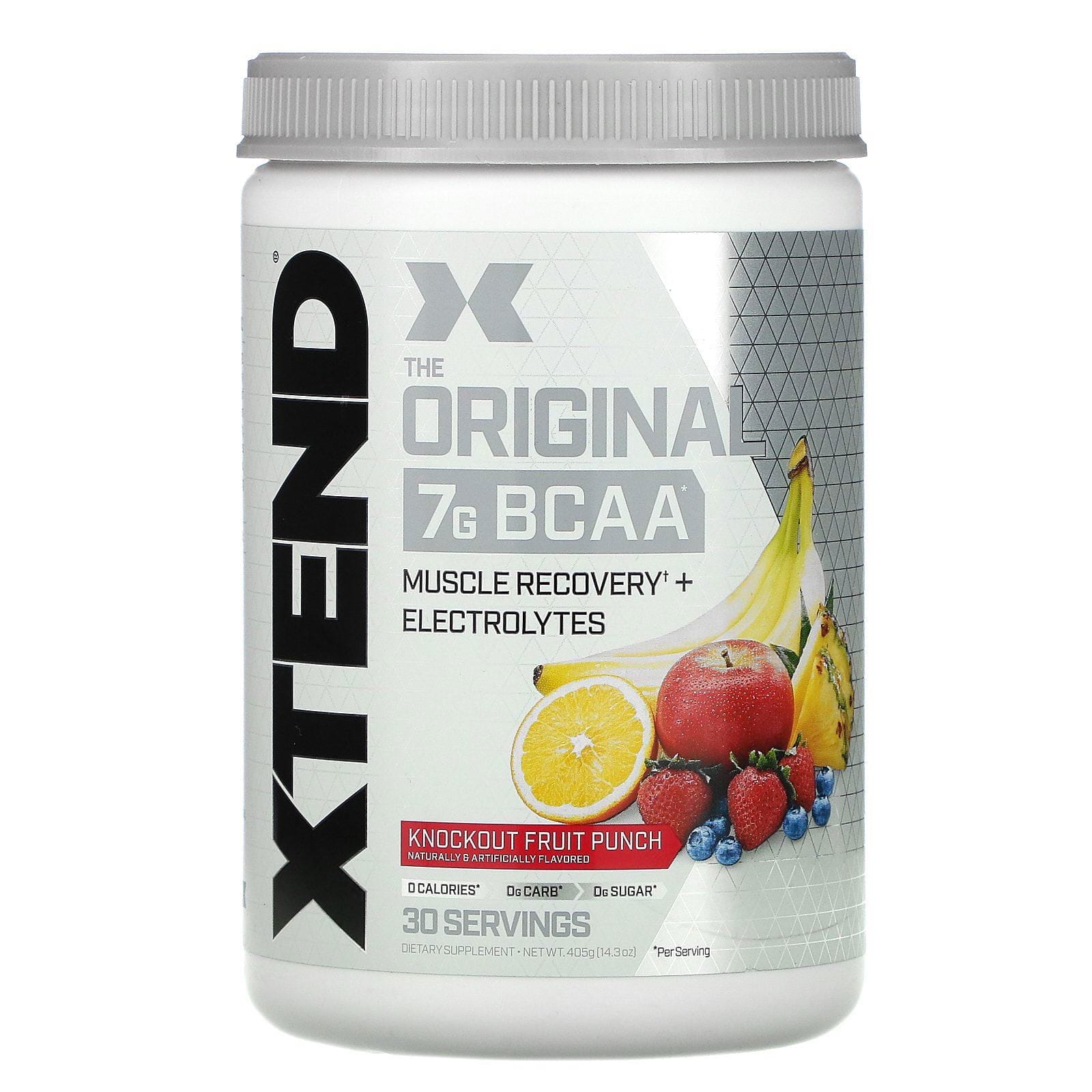 Xtend, El original, 7 g de BCAA, Poderoso ponche de frutas, 405 g (14,3 oz)