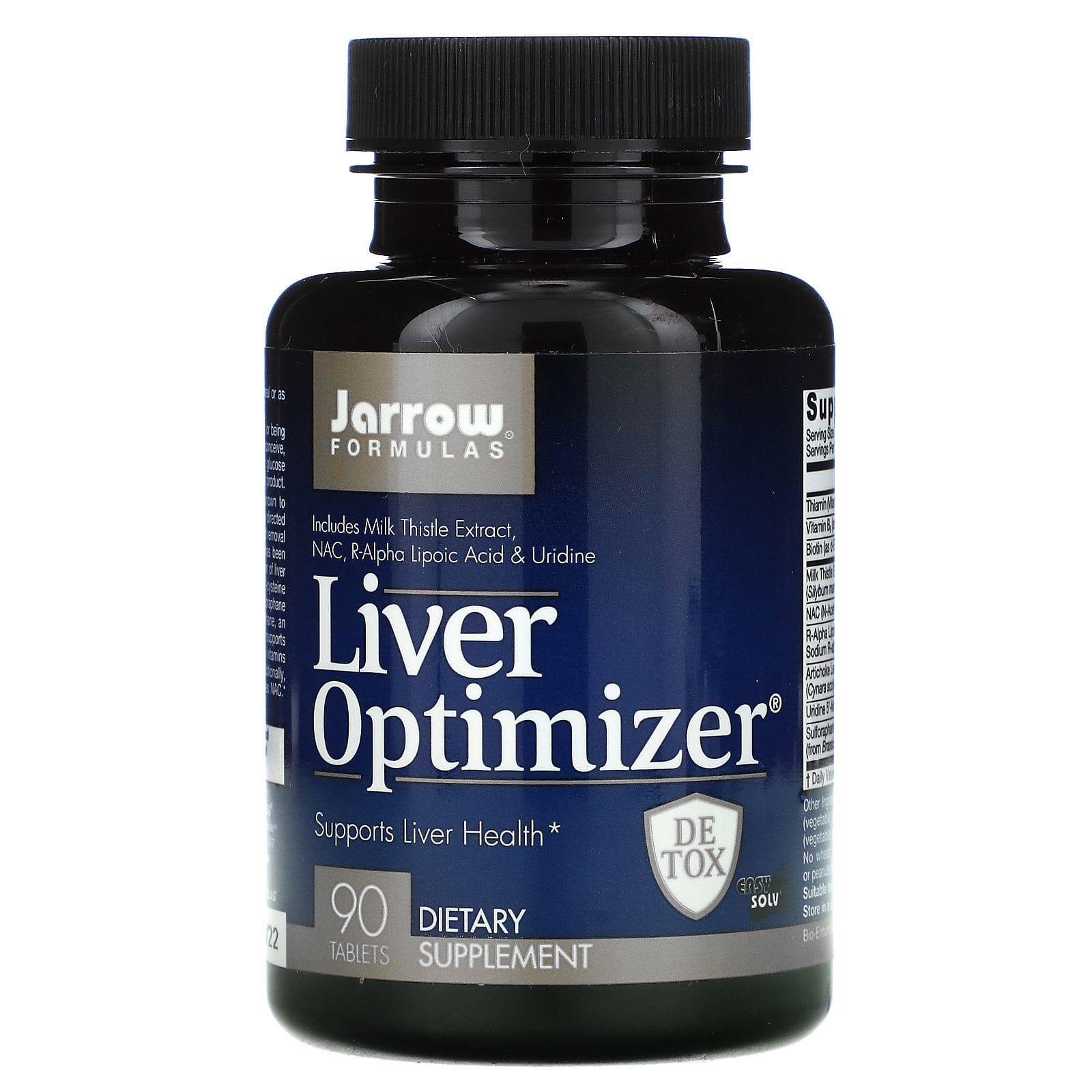 Jarrow Formulas, Liver Optimizer, Suplemento alimentario, 90 comprimidos