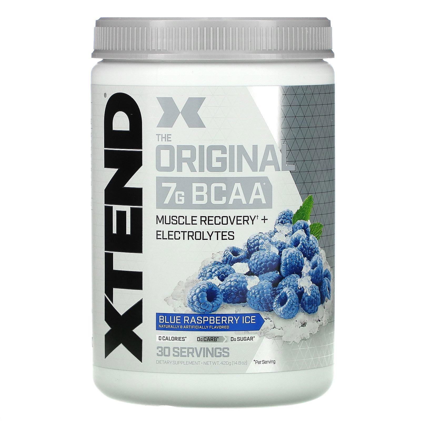 Xtend, El original, 7 g de BCAA, Hielo de frambuesa azul, 420 g (14,8 oz)