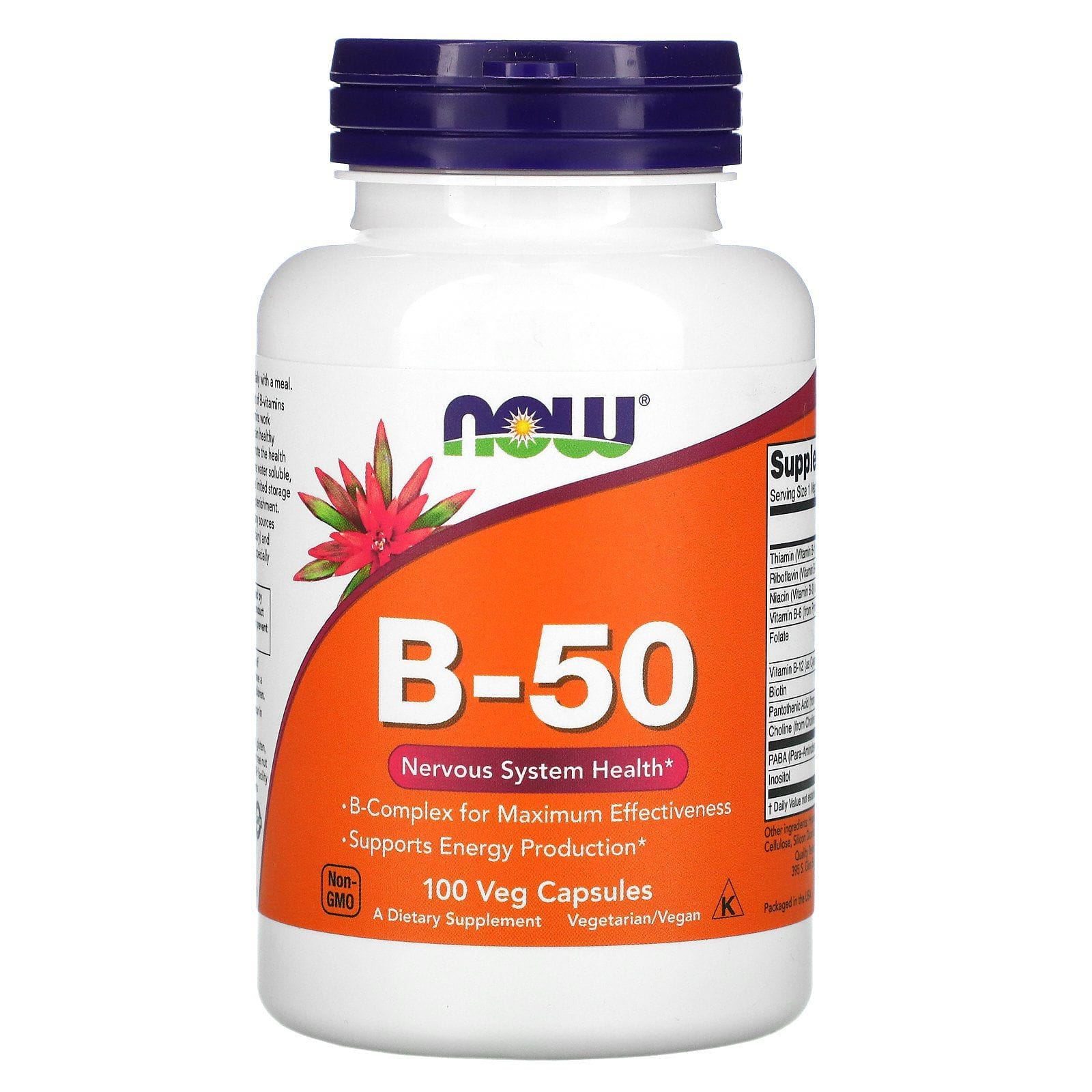 Now Foods, B-50, 100 cápsulas vegetales