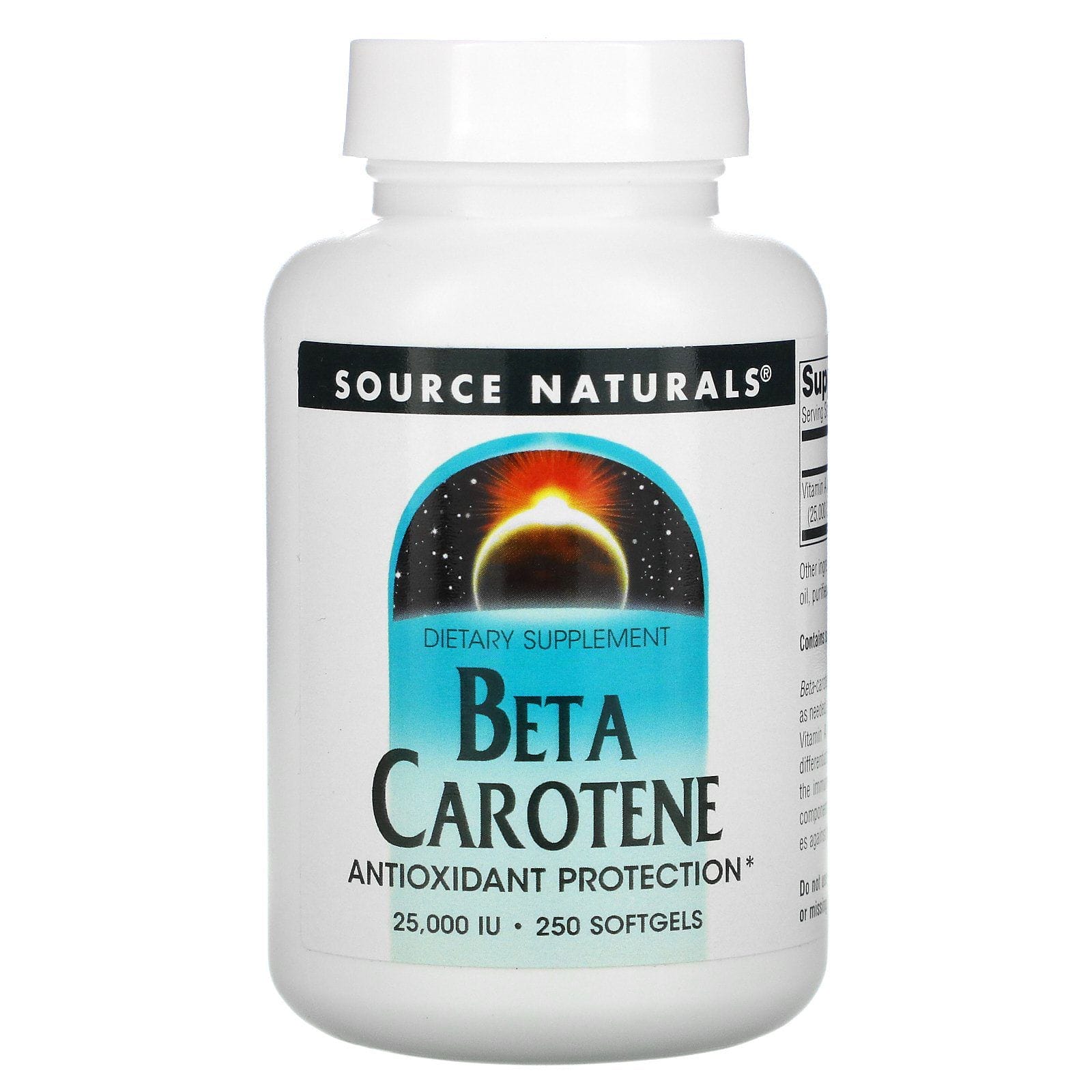 Source Naturals, Beta Caroteno, 25,000 IU, 250 Softgels