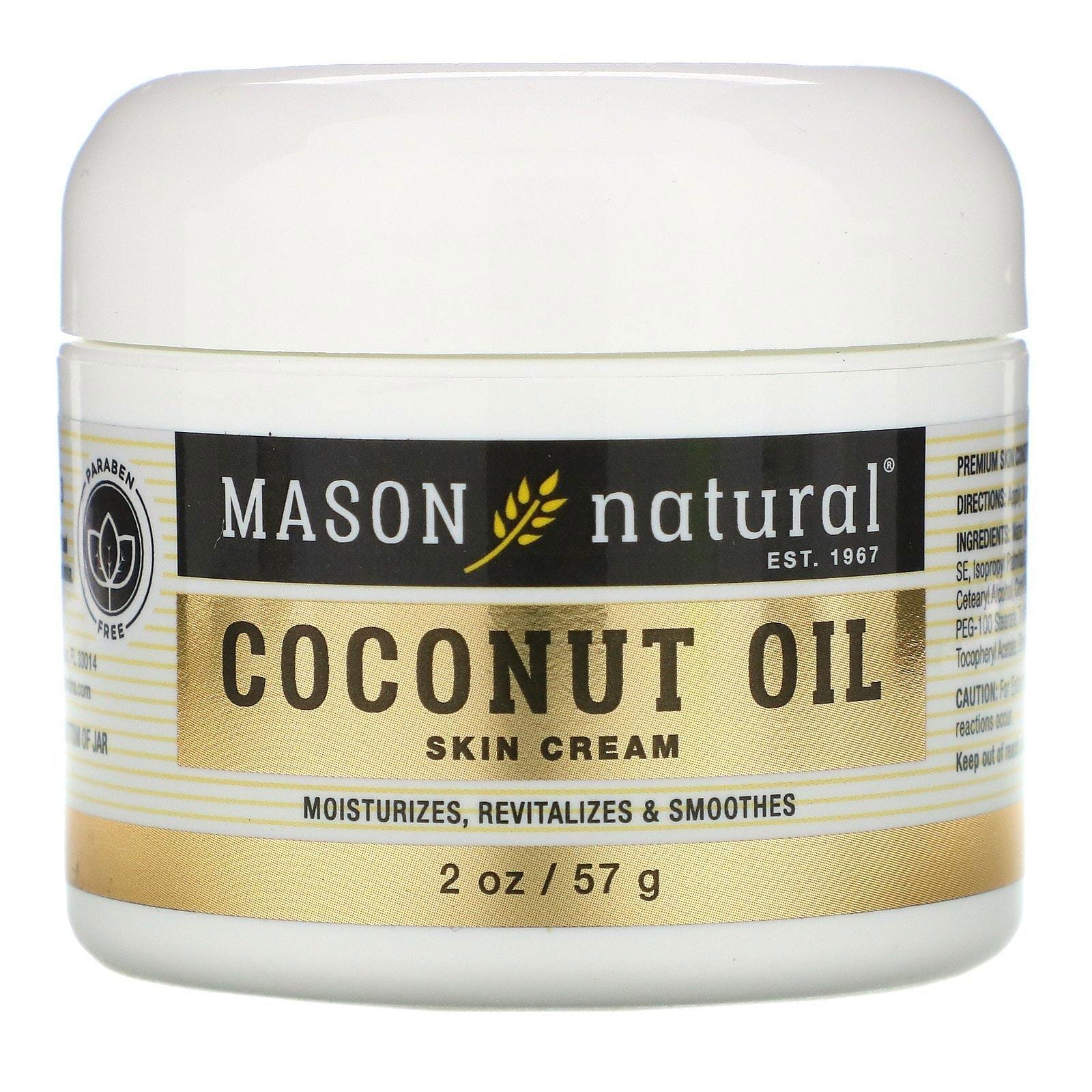 Mason Natural, Coconut Oil Skin Cream, 2 oz (57 g)
