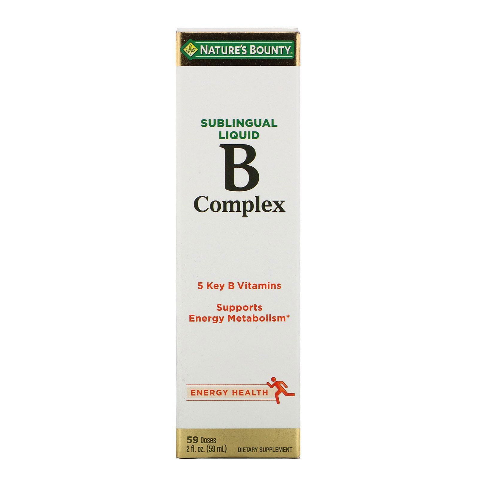 Nature's Bounty, Complejo B, Líquido sublingual, 2 fl oz (59 ml)