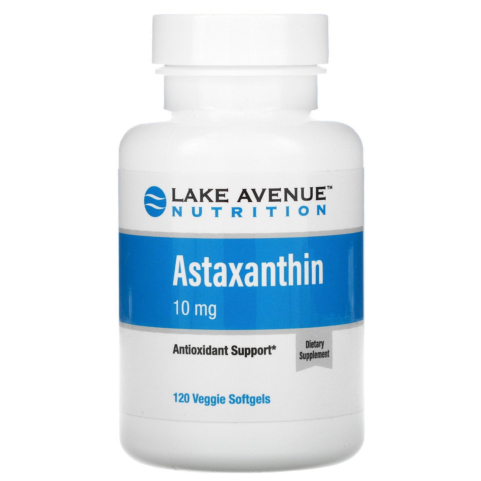 Lake Avenue Nutrition, Astaxantina, 10 mg, 120 cápsulas blandas vegetales