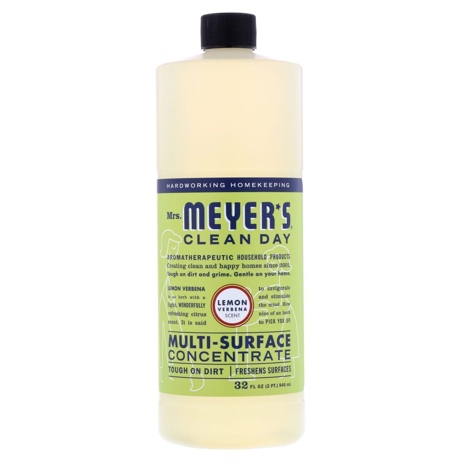 Mrs. Meyers Clean Day, Multi-Surface Concentrated Cleaner, Lemon Verbena, 32 fl oz (946 ml)