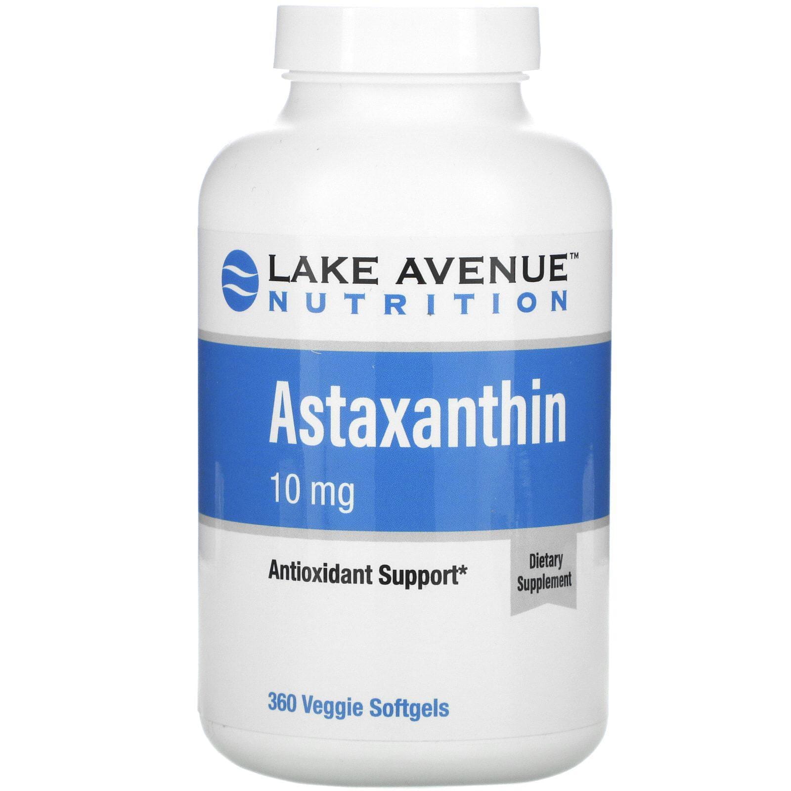 Lake Avenue Nutrition, Astaxantina, 10 mg, 360 cápsulas blandas vegetales