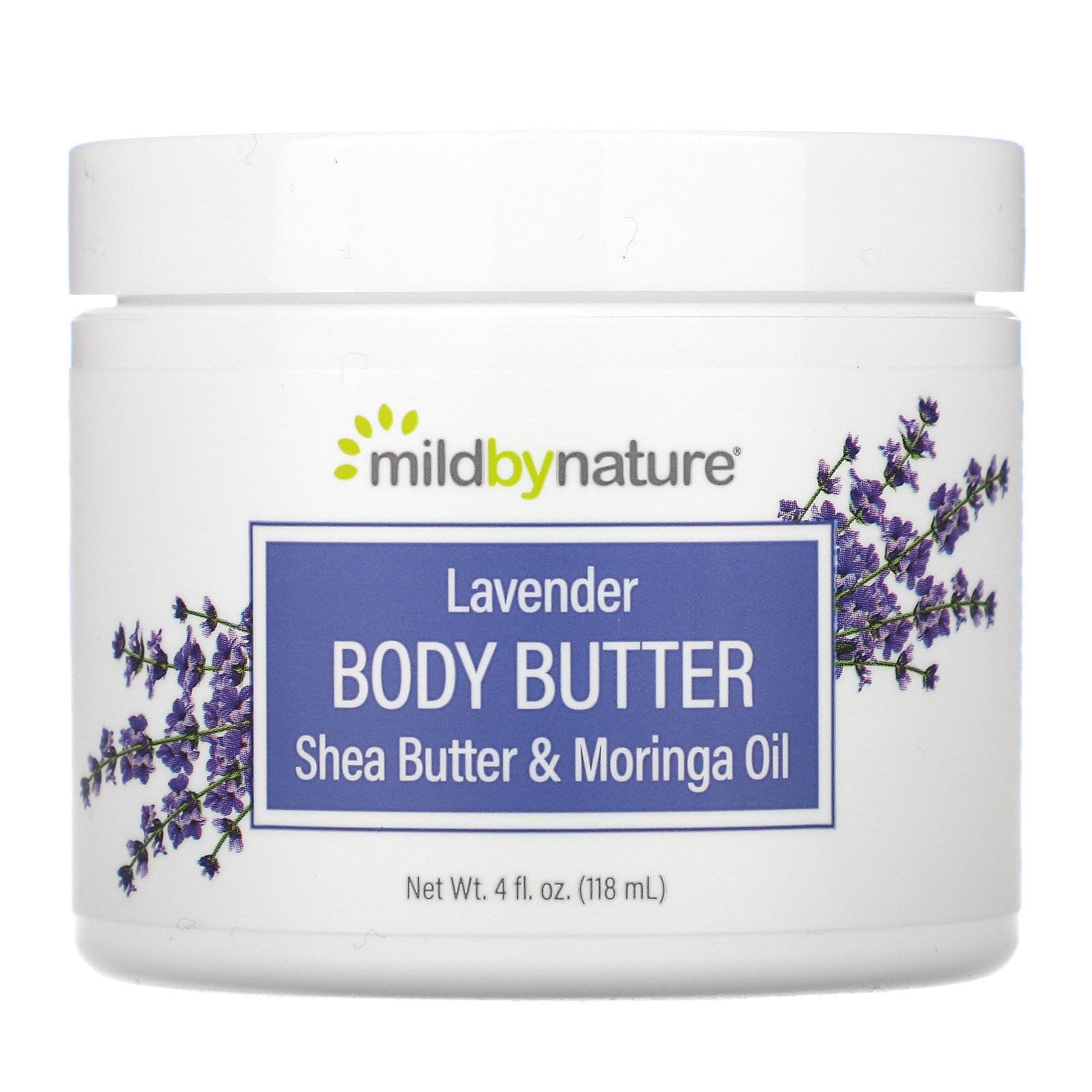 Mild By Nature, Manteca corporal de lavanda, 118 ml (4 oz. líq.)