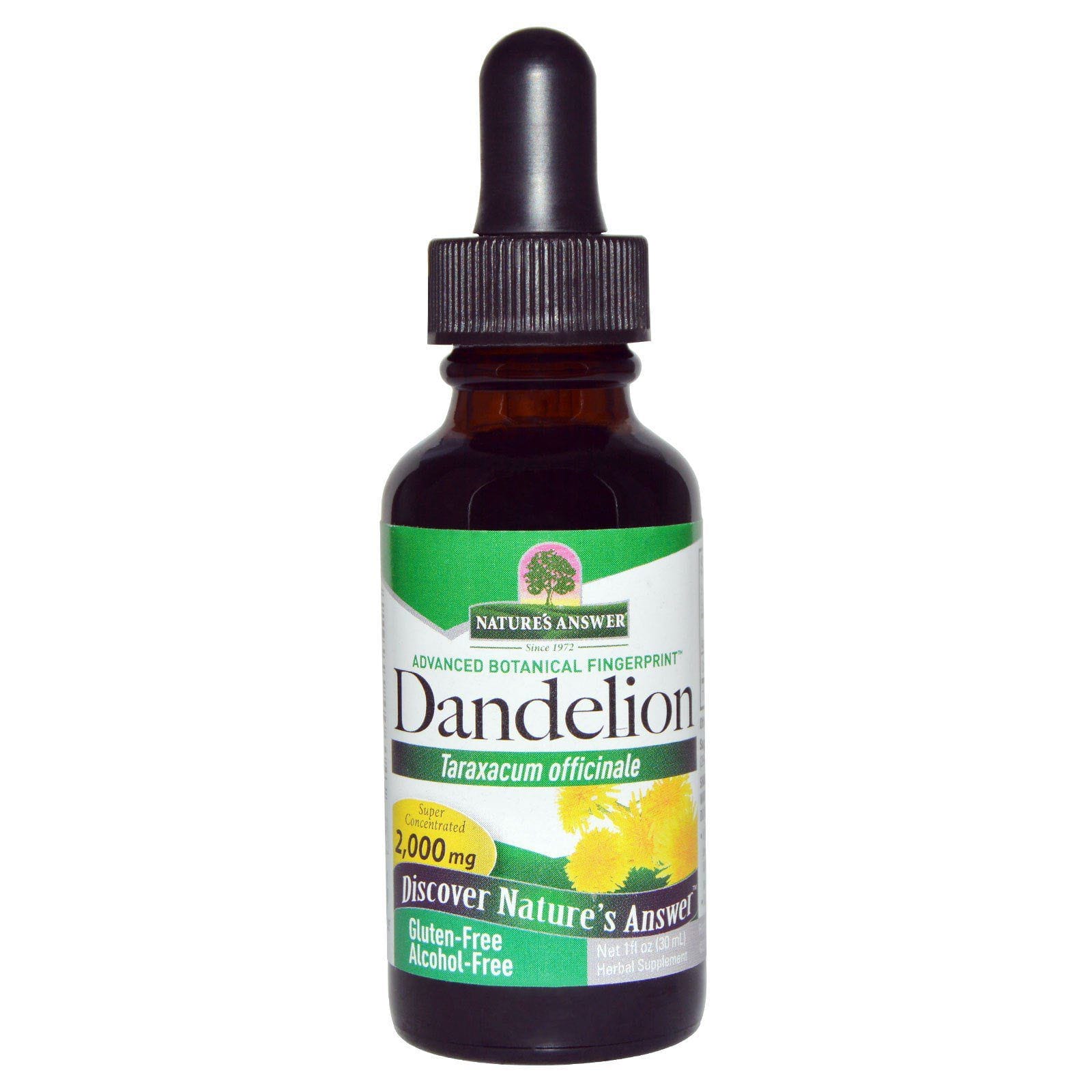 Nature's Answer, Diente de León, Libre de Alcohol, 2.000 mg, 1 fl oz (30 ml)