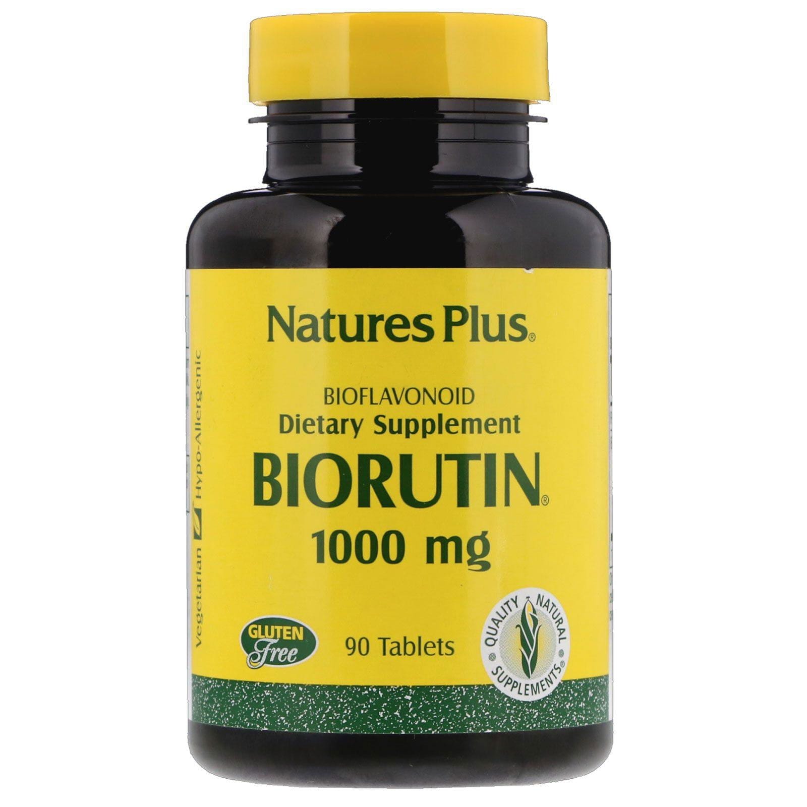 Nature's Plus, Biorutin, 1000 mg, 90 comprimidos