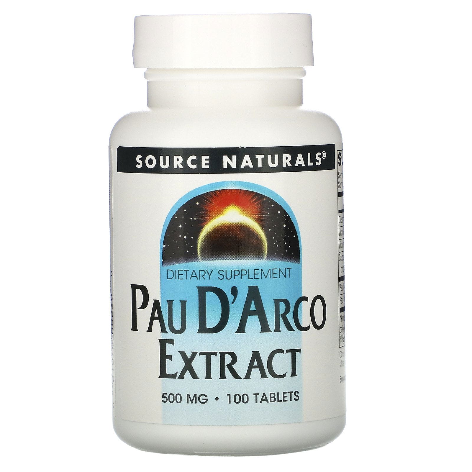 Source Naturals, Extracto de Lapacho, 500 mg, 100 comprimidos