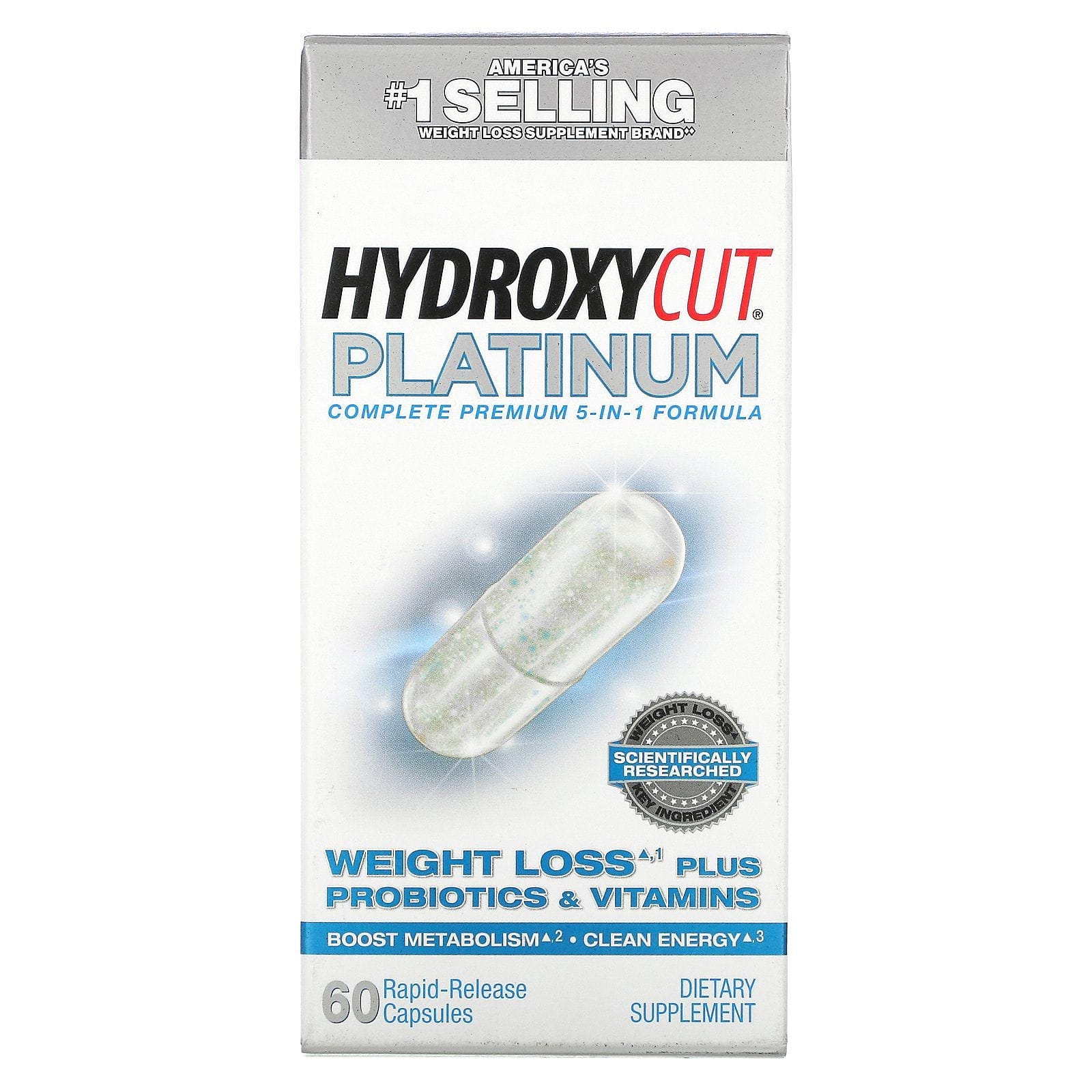 Hydroxycut, Platinum, 60 cápsulas de liberación rápida