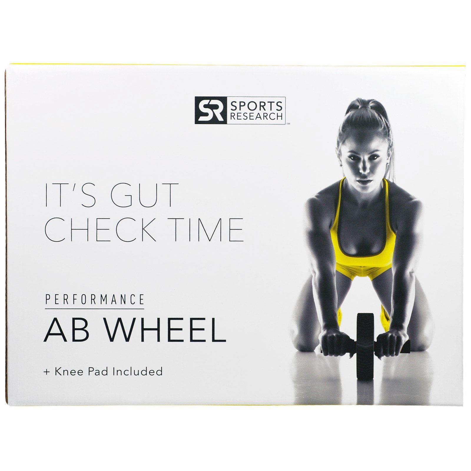 Sports Research, Rueda para abdominales Performance + rodillera incluida