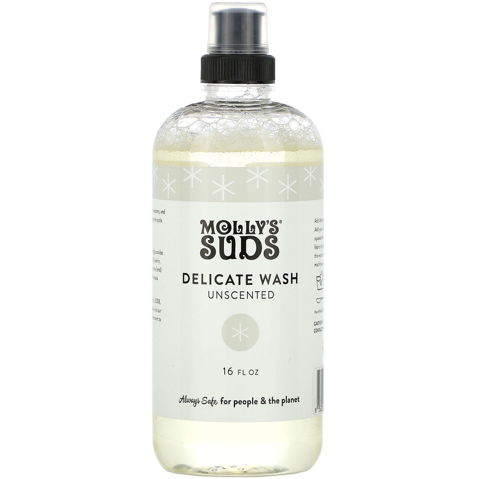 Molly's Suds, Delicate Wash, Unscented, 16 fl oz (473 ml)