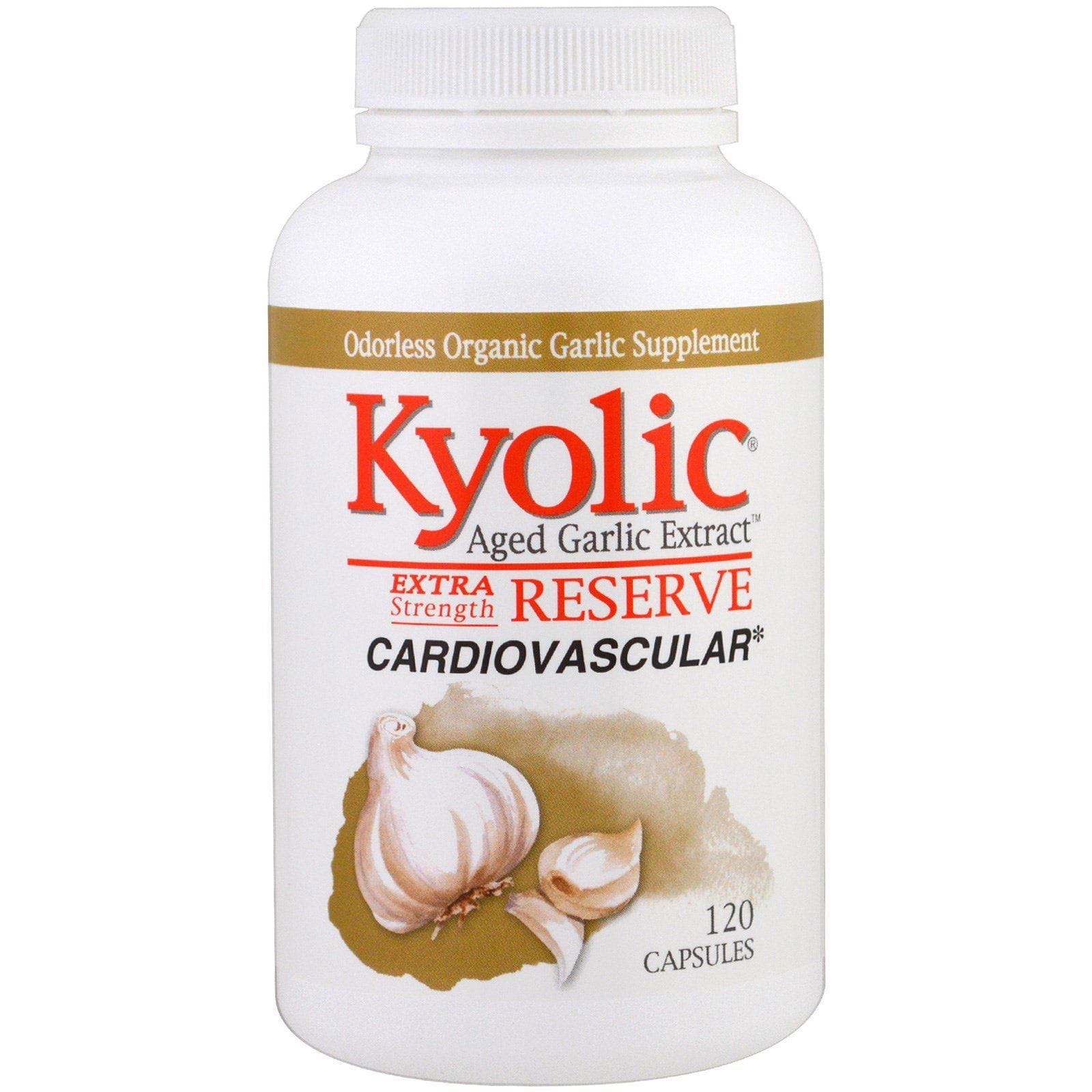 Kyolic, Extracto de ajo añejado, Reserva Extra Fuerte, 120 cápsulas