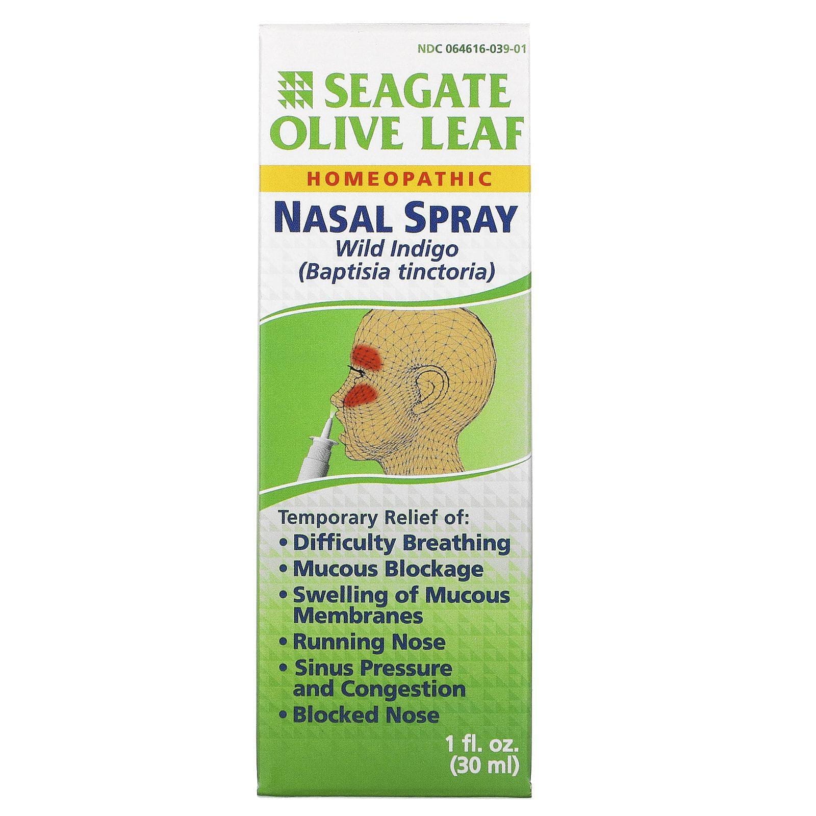 Seagate, espray nasal de hoja de olivo, 30 ml (1 fl oz)