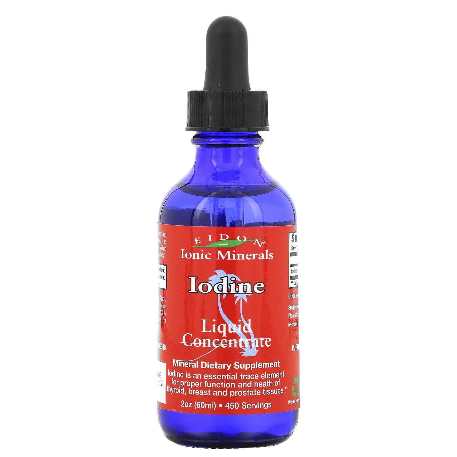 Eidon Mineral Supplements, Yodo, Concentrado líquido, 60 ml (2 oz)