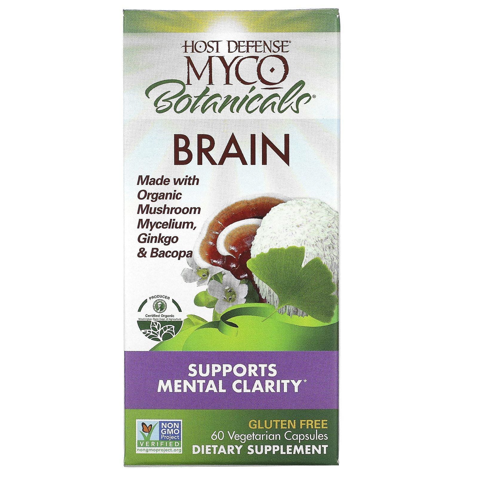Fungi Perfecti, MycoBotanicals, Brain, 60 Vegetarian Capsules