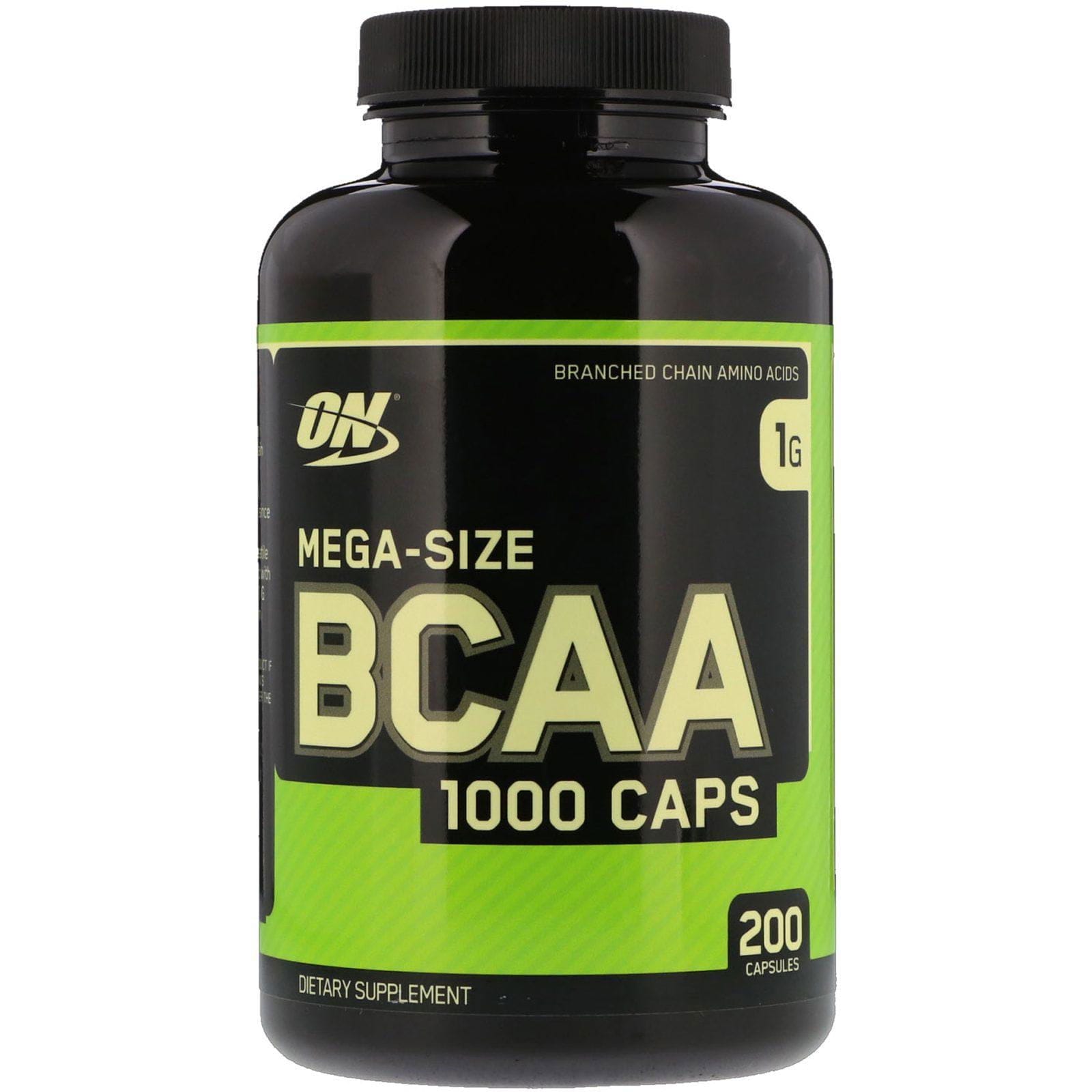 Optimum Nutrition, Cápsulas BCAA 1000, Megatamaño, 1 g, 200 cápsulas