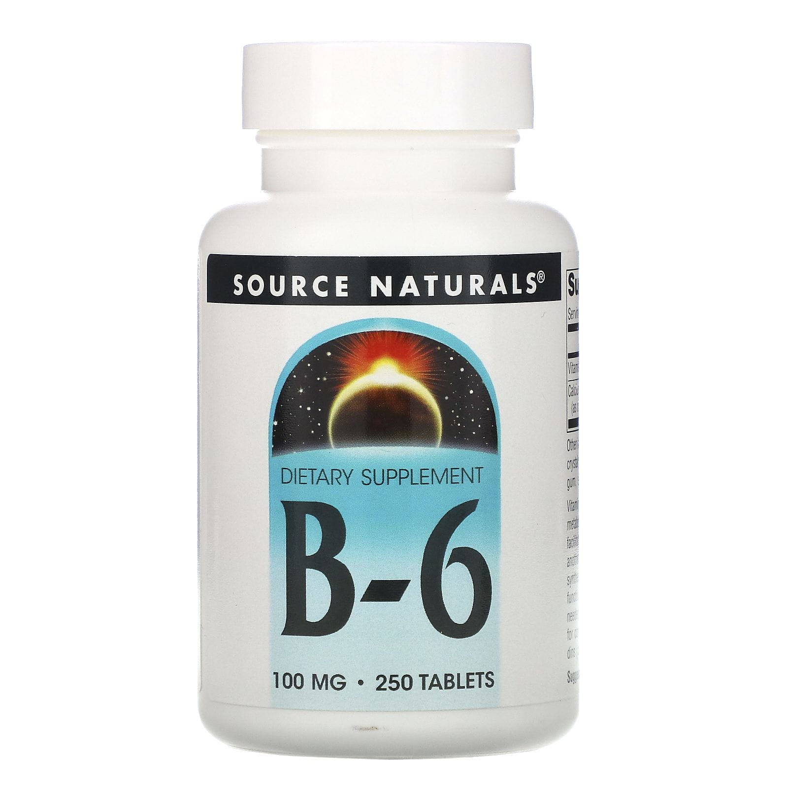 Source Naturals, B-6, 100 mg, 250 comprimidos